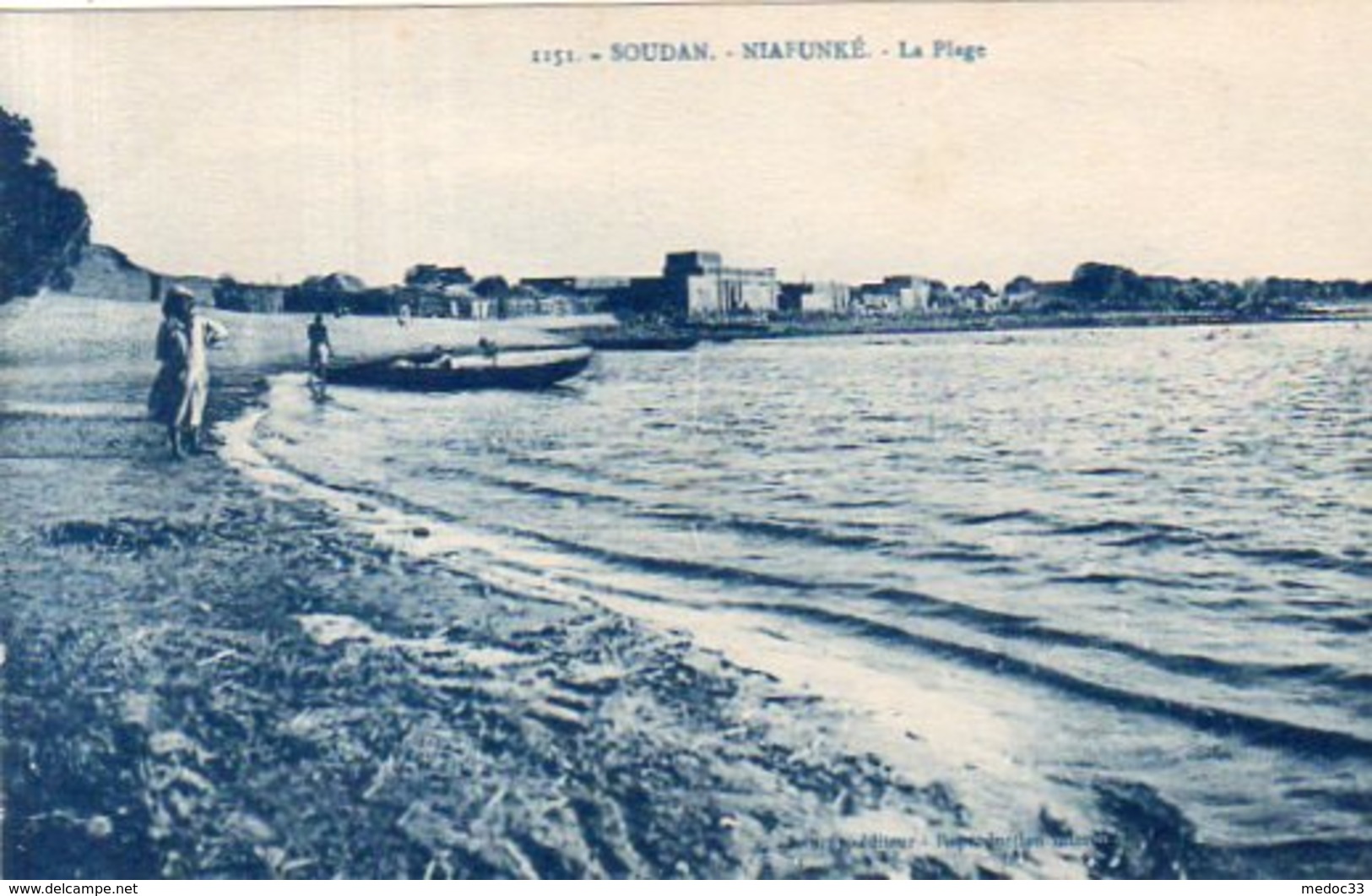 Soudan,Cpa Niafunké,La Plage - Soudan