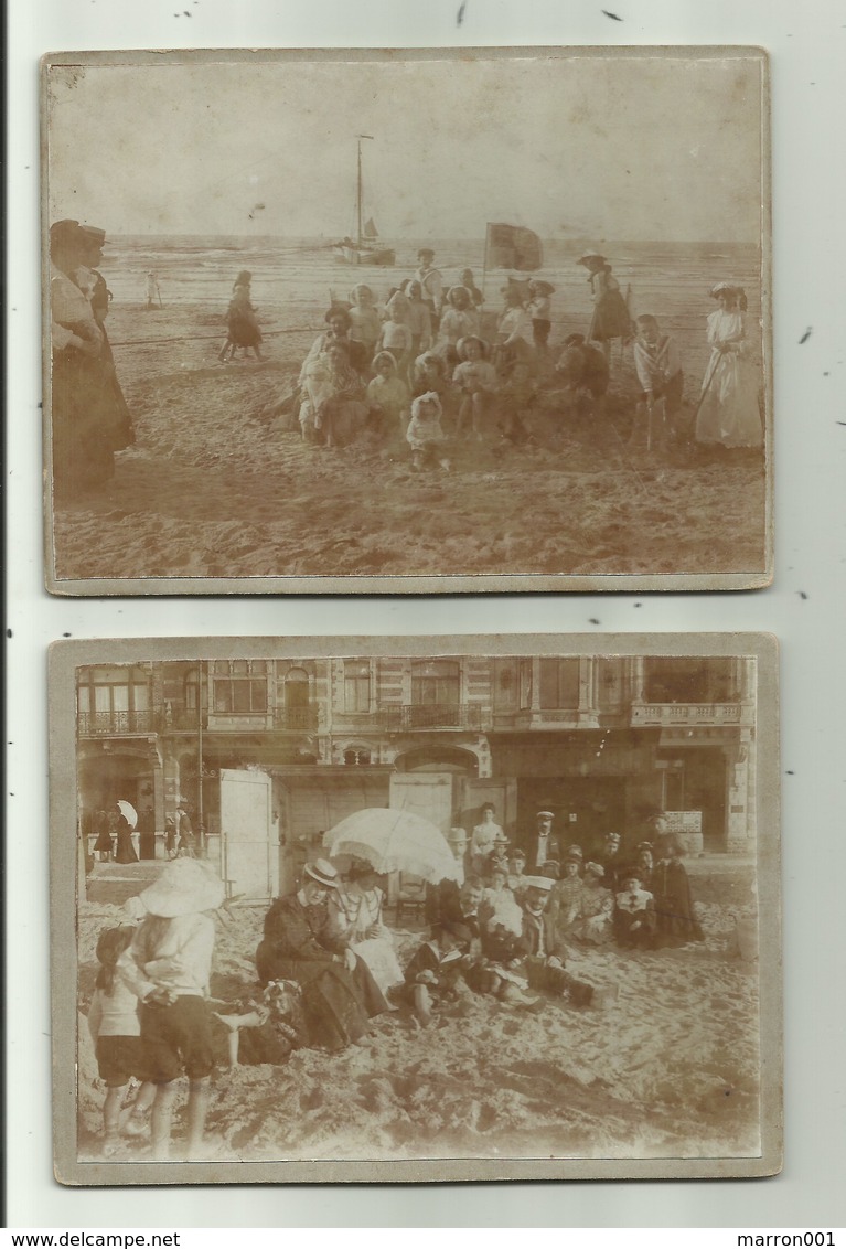 Foto's Op Karton -  Aan Zee ( 2 Stuks) - Autres & Non Classés