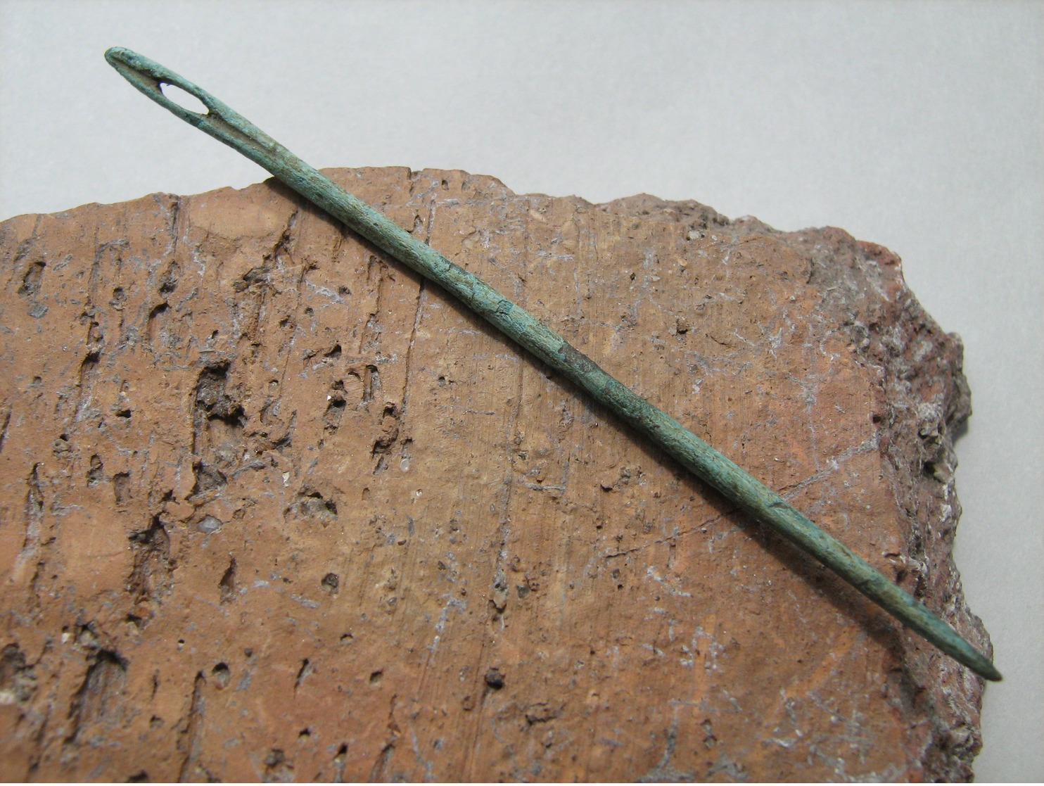 Ancient Vikings Bronze Needle 9-12 Century - Archaeology