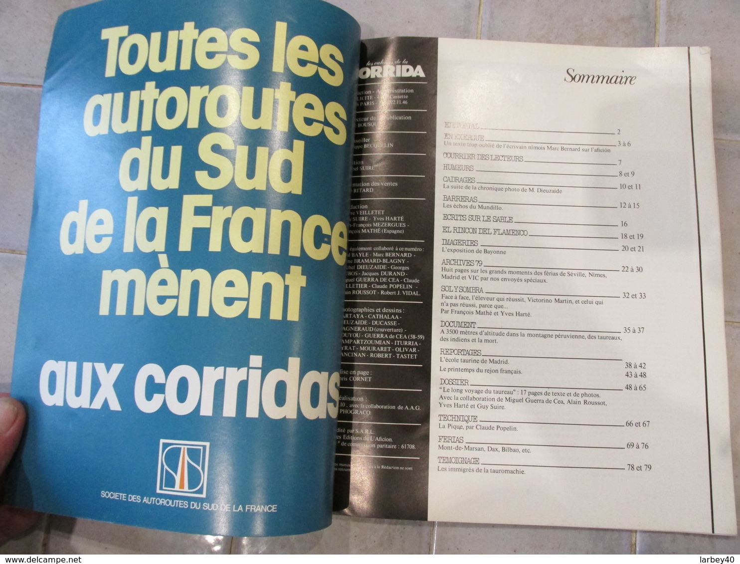 Les Cahiers De La Corrida N° 2 Ete 1979 Le Long Voyage Du Taureau - Sport