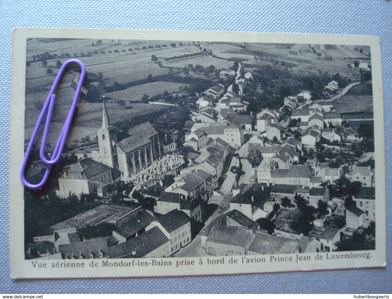 Vue Aérienne De MONDORF-LES-BAINS Prise à Bord De L'avion Prince JEAN De LUXEMBOURG - Mondorf-les-Bains