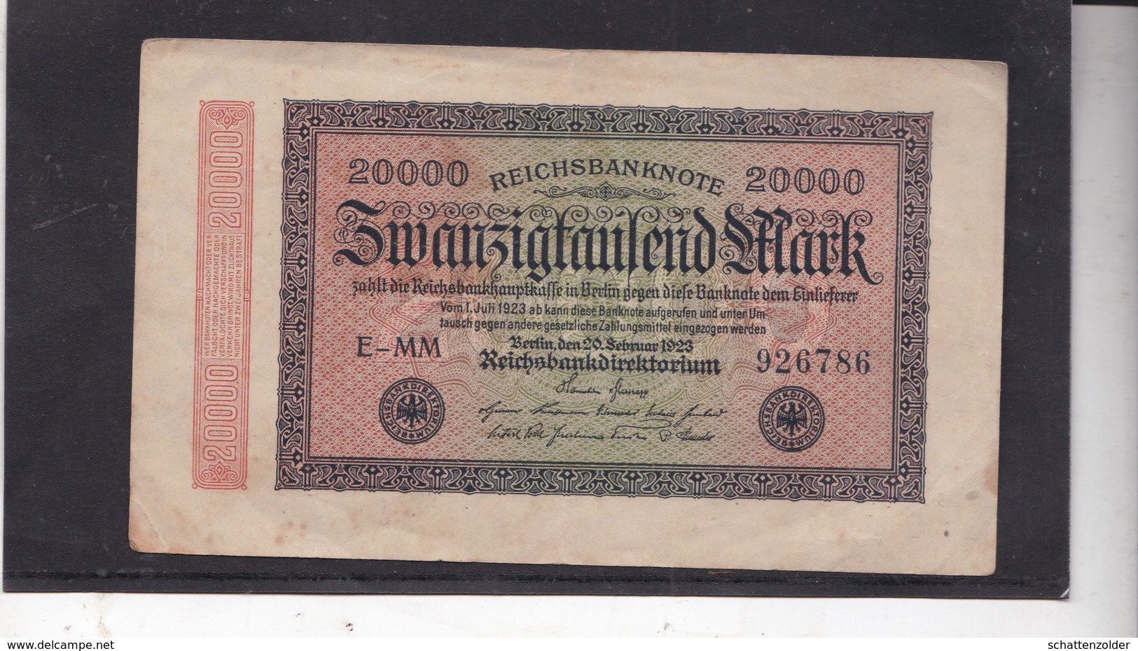 Banknote 2000 Mark, 1923 - 20000 Mark