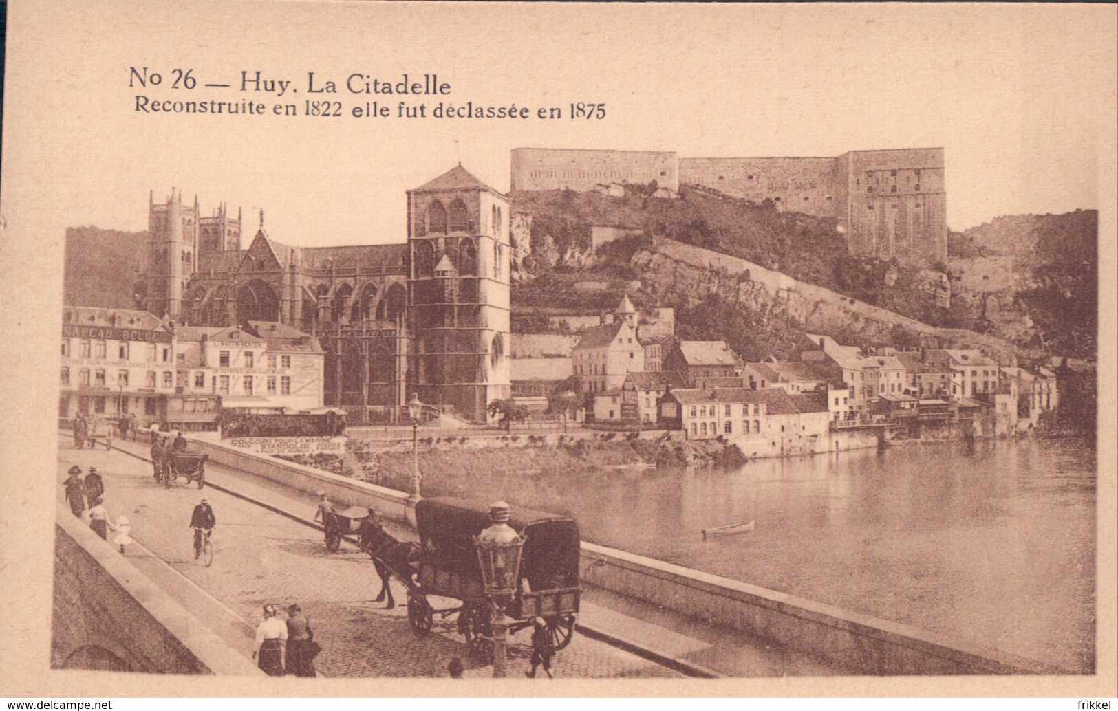 Huy La Citadelle Erekaart Carte D'honneur (7 X 12 Cm !!!) Edit U.C. Liège - Huy