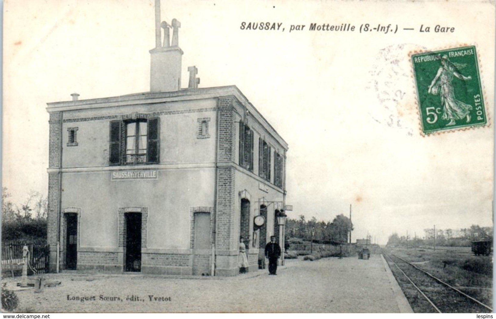 76 - SAUSSAY--   La Gare - Par Motteville - Altri & Non Classificati