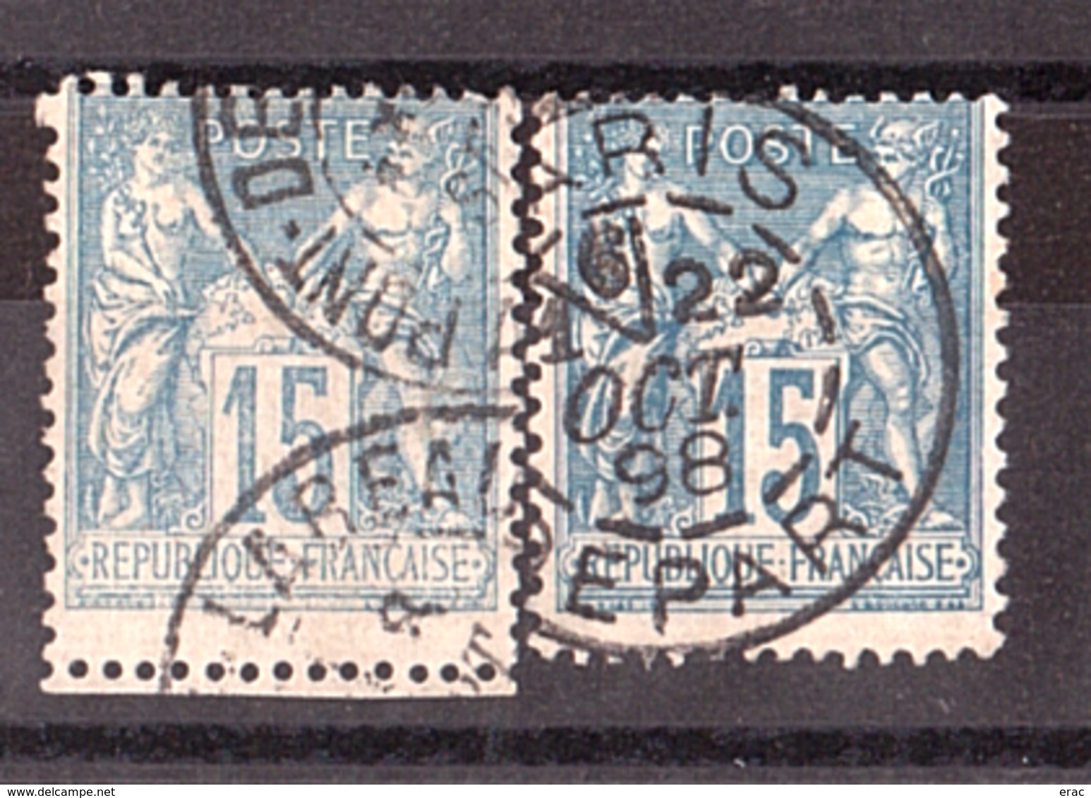 Timbre Grand Format Type Sage N° 90 - 1876-1898 Sage (Type II)