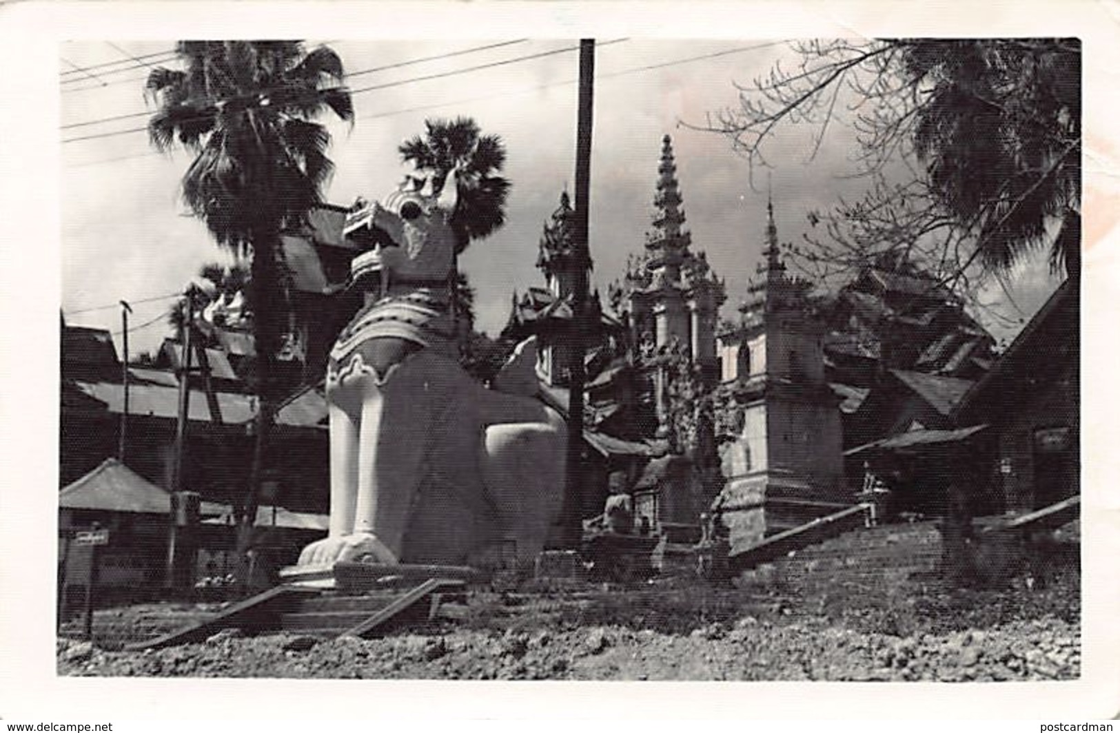 Burma - RANGOON - Dragon Pagoda - REAL PHOTO. - Myanmar (Burma)