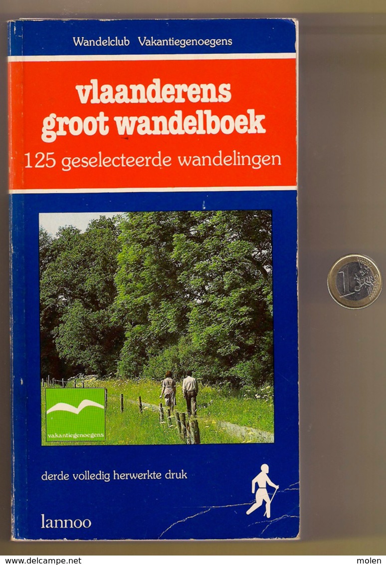 VLAANDERENS GROOT WANDELBOEK Gids Voor 125 Wandelingen * LANNOO 539blz Wandelen Wandelaar Wandeling Wandelaars Z345 - Practical