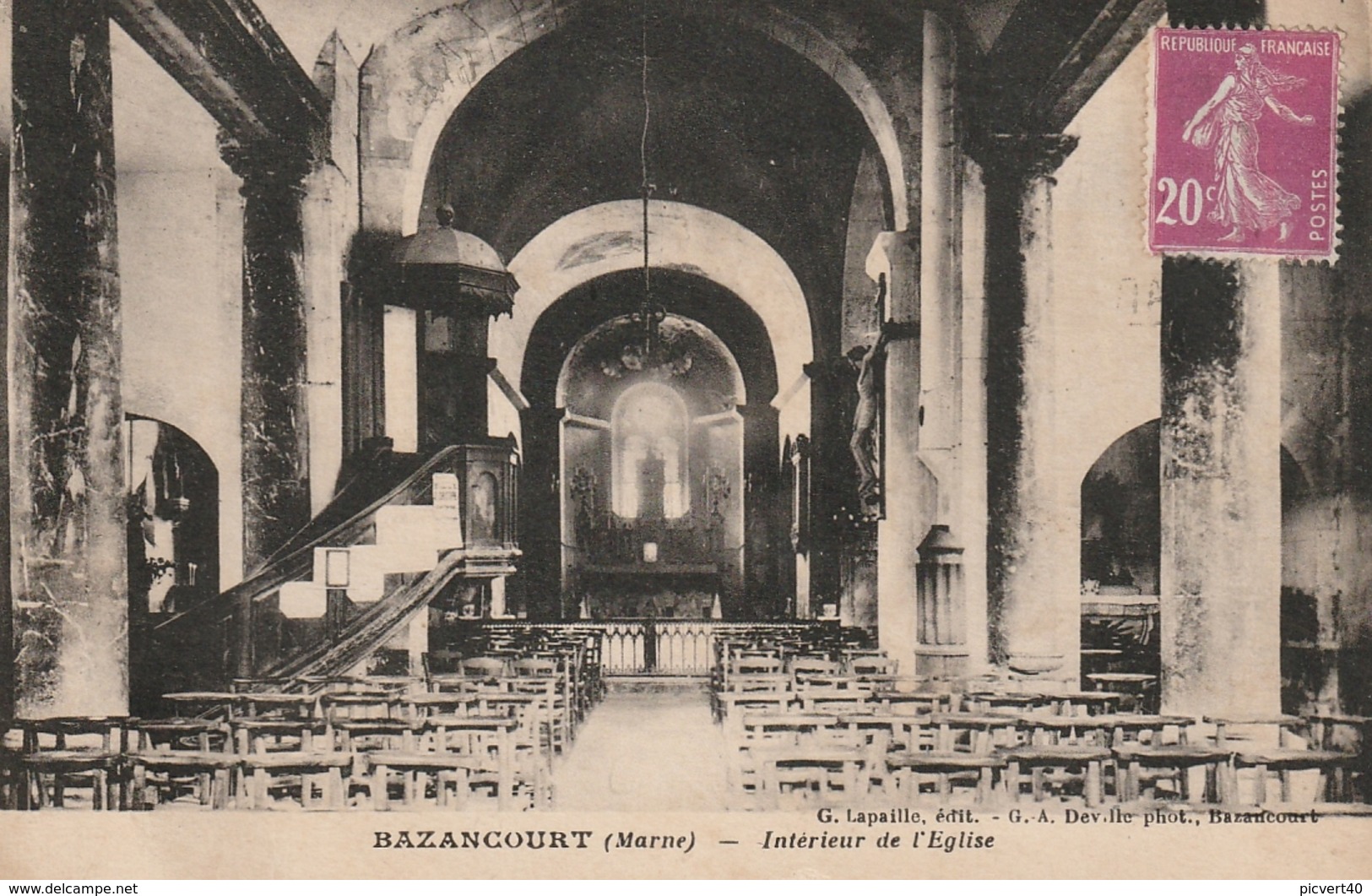 Bazancourt,interieur De L église - Bazancourt