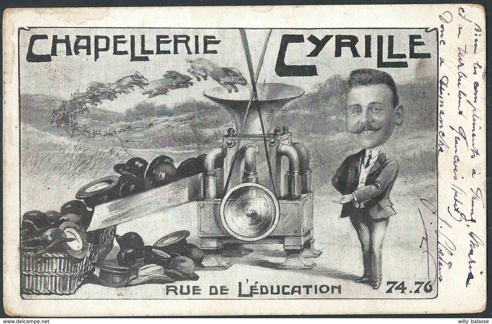 CPA Chapellerie Cyrille Rue De L'éducation 74,76 (Ganshoren) - Ganshoren