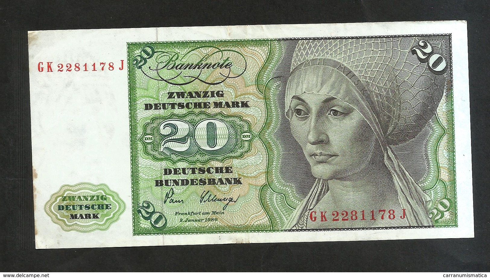 DEUTSCHLAND - DEUTSCHE BUNDESBANK - 20 MARK (1980 - Frankfurt Am Main) - 20 Deutsche Mark