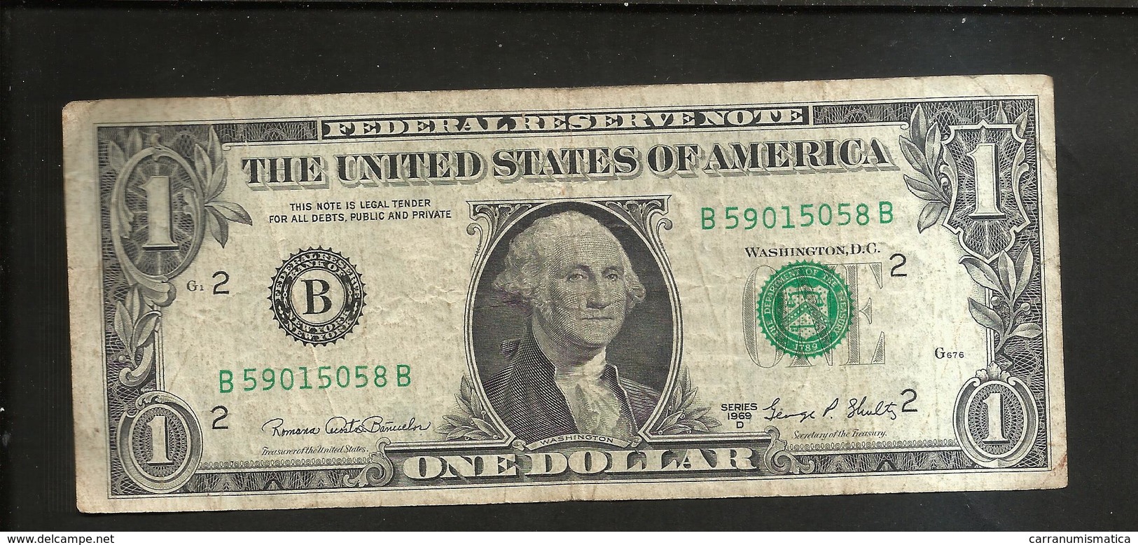 United States Of America - 1 DOLLAR - 1969 (Series D ) - Billets De La Federal Reserve (1928-...)