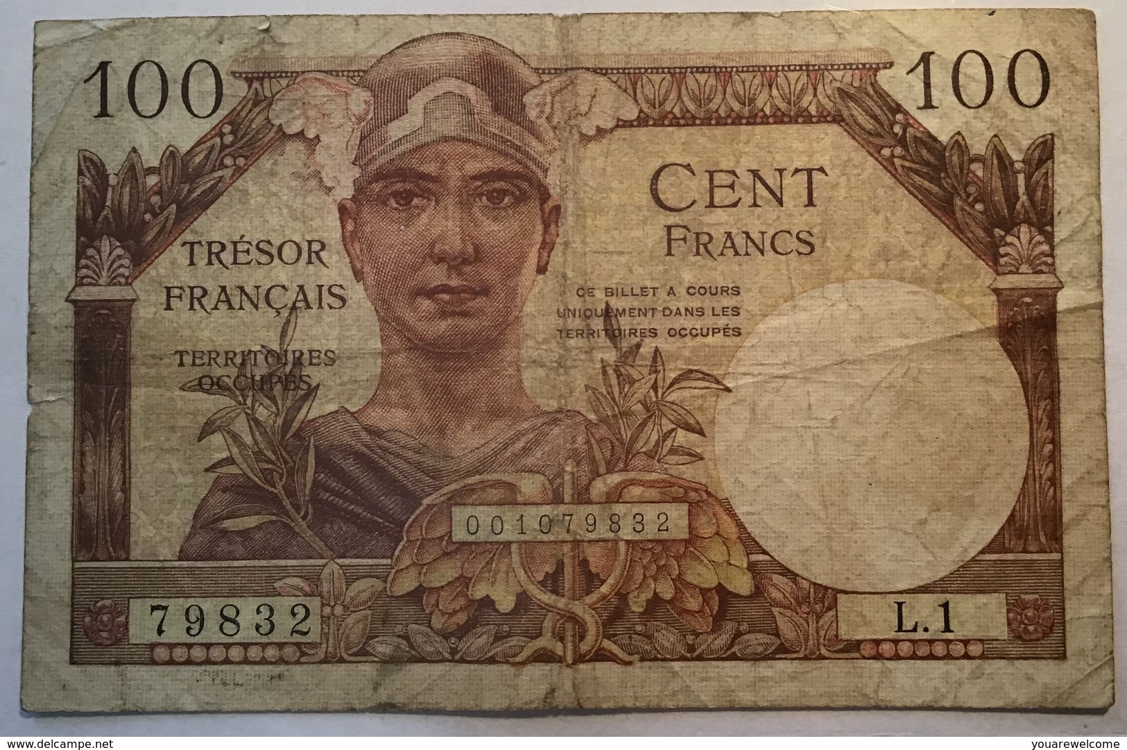 France Billet 100 Francs Trésor Français Type 1947 FAYETTE VF32.1 (bank Note - 1947 Tesoro Francés