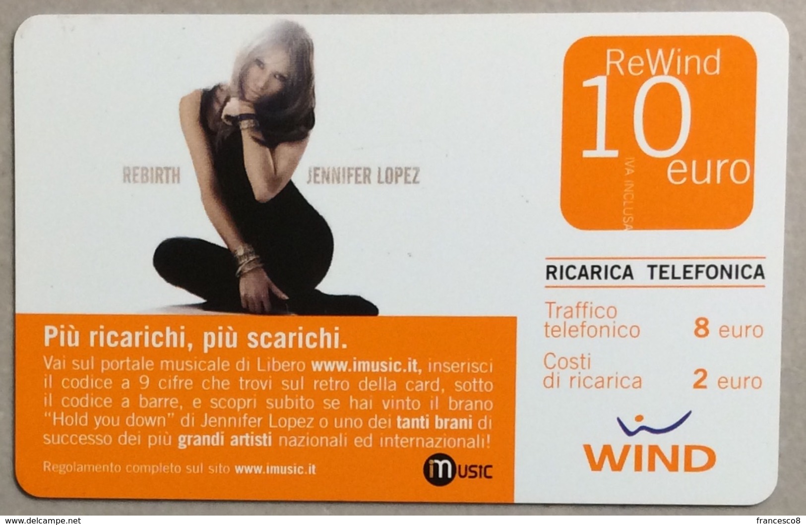 10 WIND JENNIFER LOPEZ REBIRTH - Musica