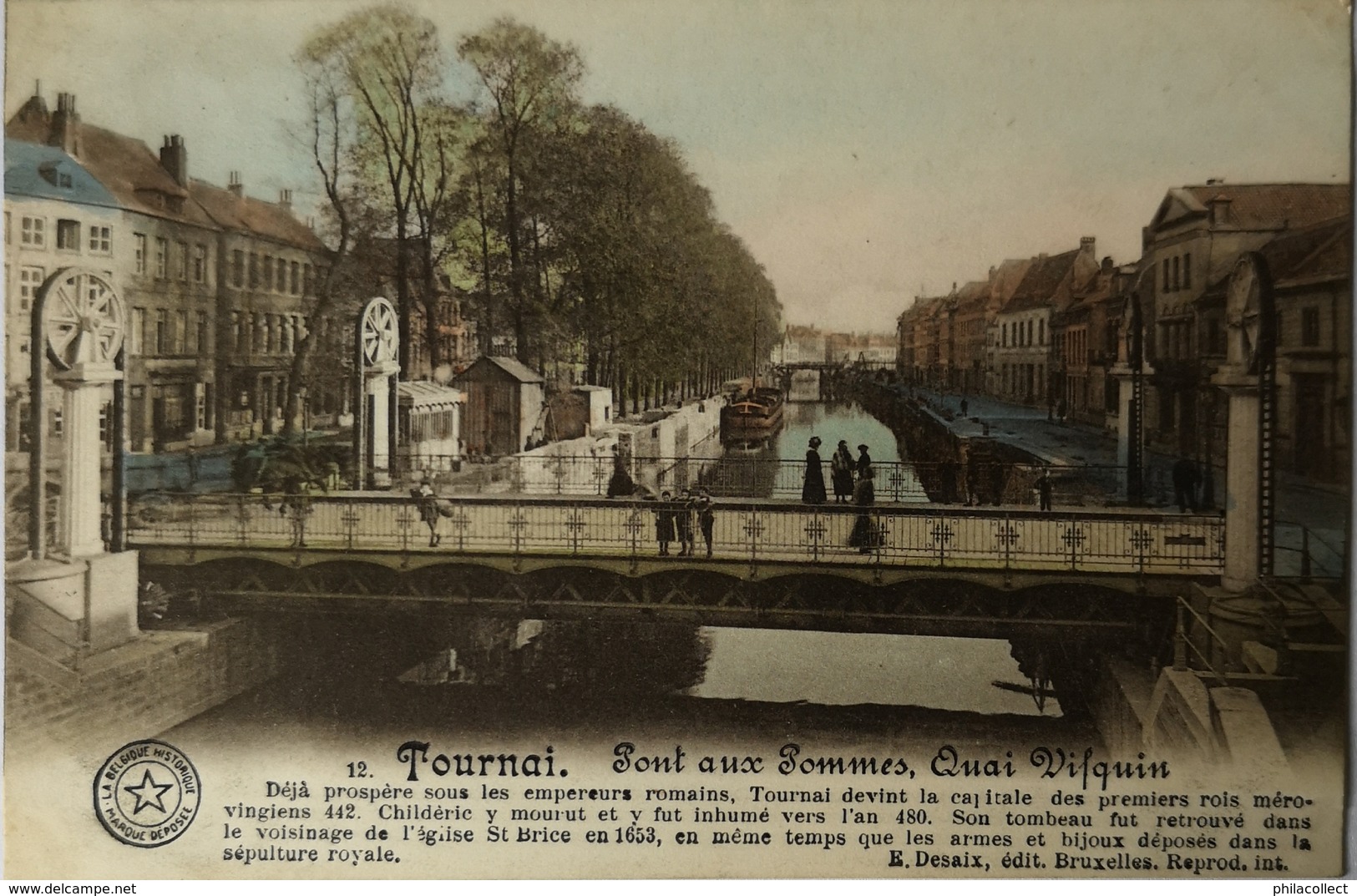 Tournai // Pont Aux Pommes (color) 1913 - Tournai