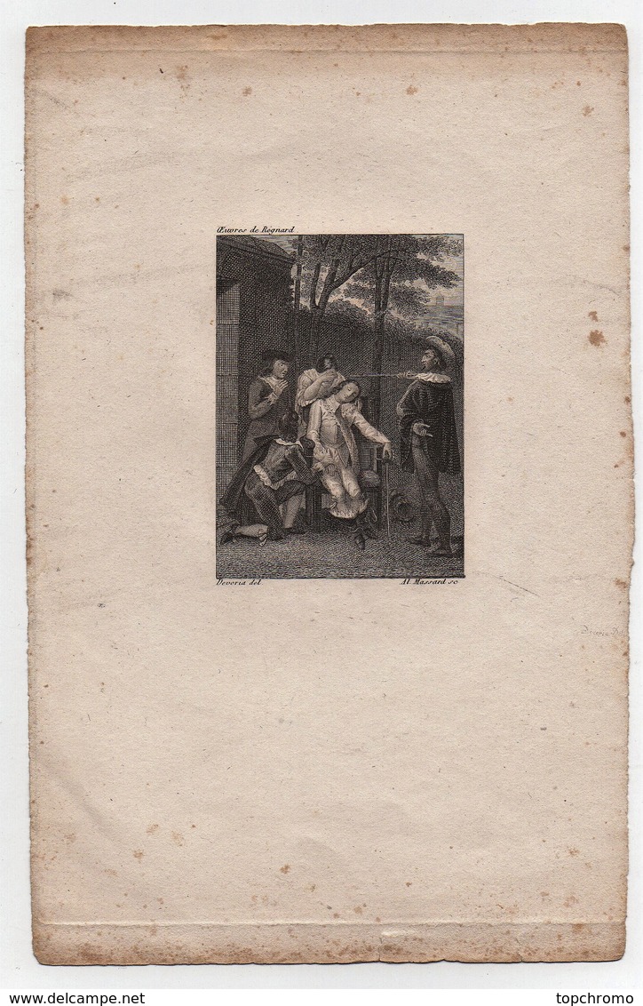 Petite Gravure Ancienne (bois Gravé) Oeuvre De Régnard Deveria Del Al. Massard Sc - Estampes & Gravures