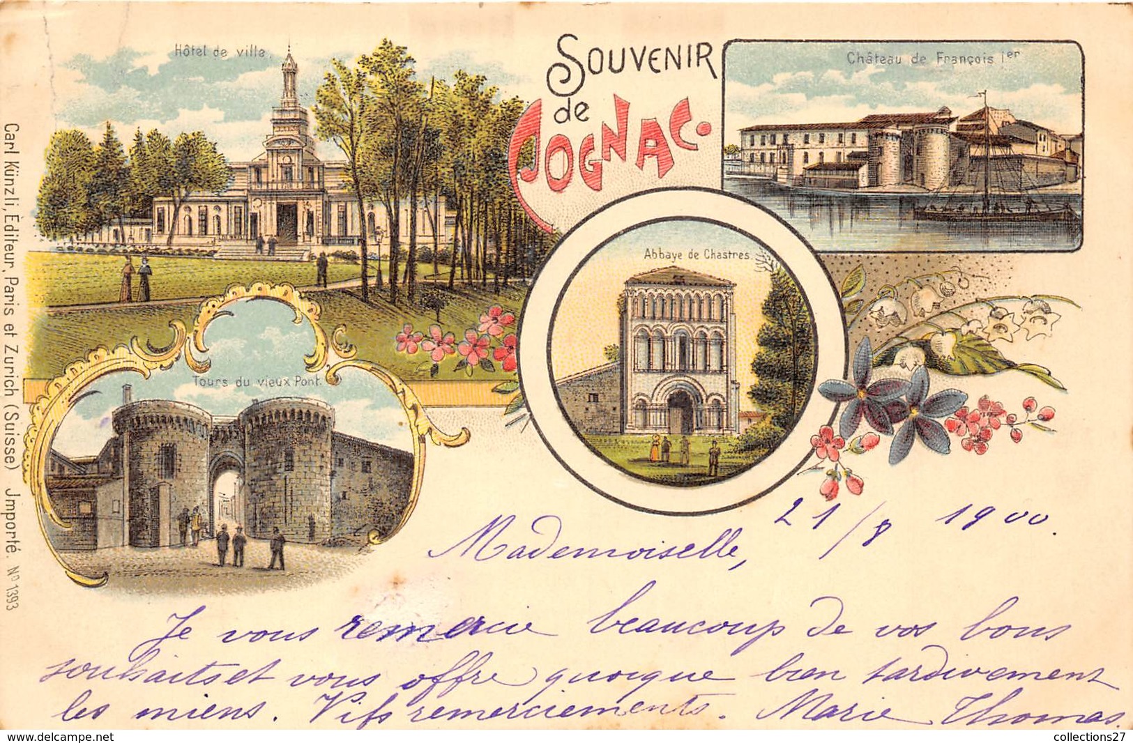 16-COGNAC- SOUVENIR MULTIVUES - Cognac