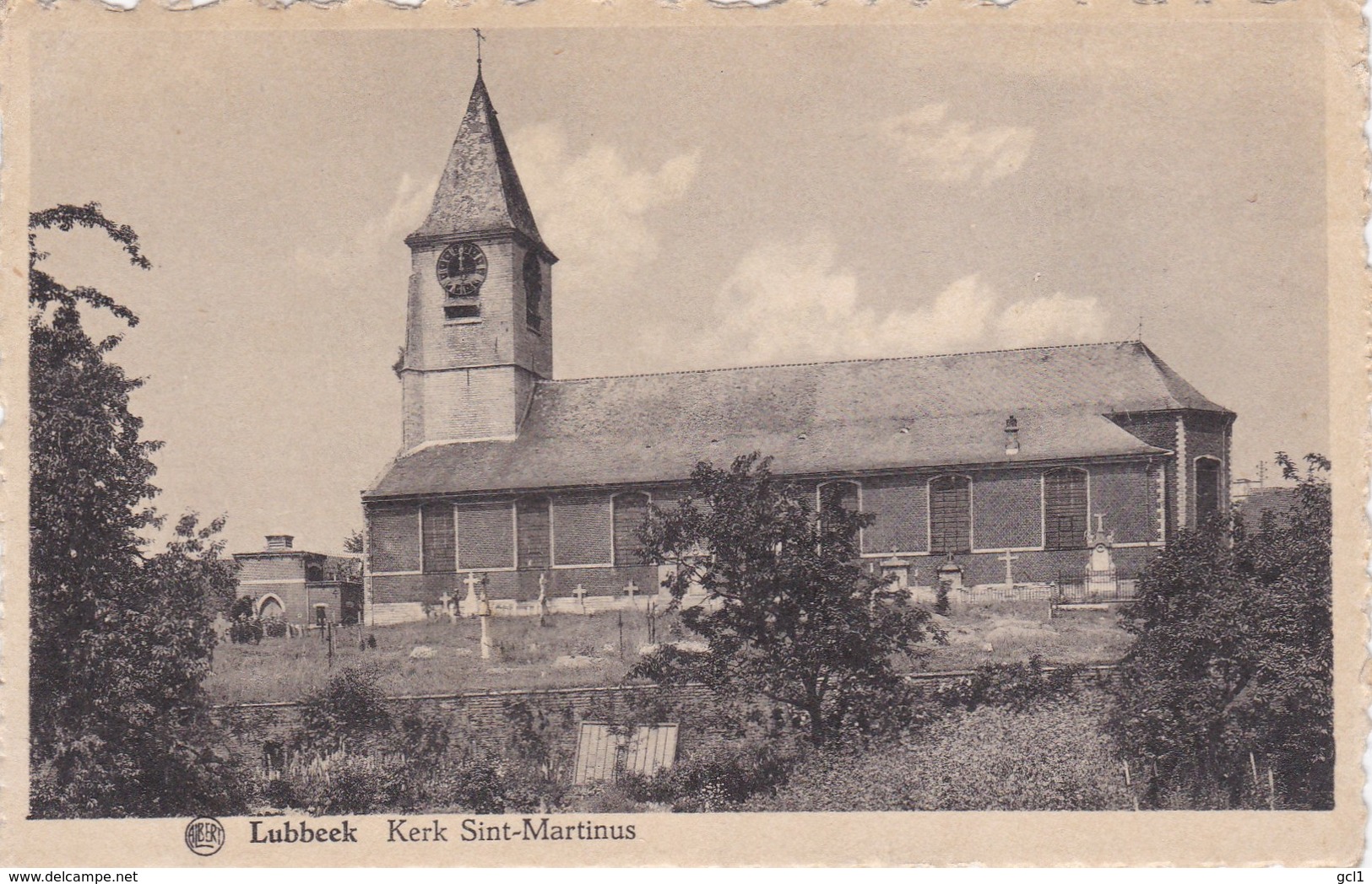 Lubbeek - (klein Formaat , Gekardelde Kaart) Kerk St. Martinus - Lubbeek