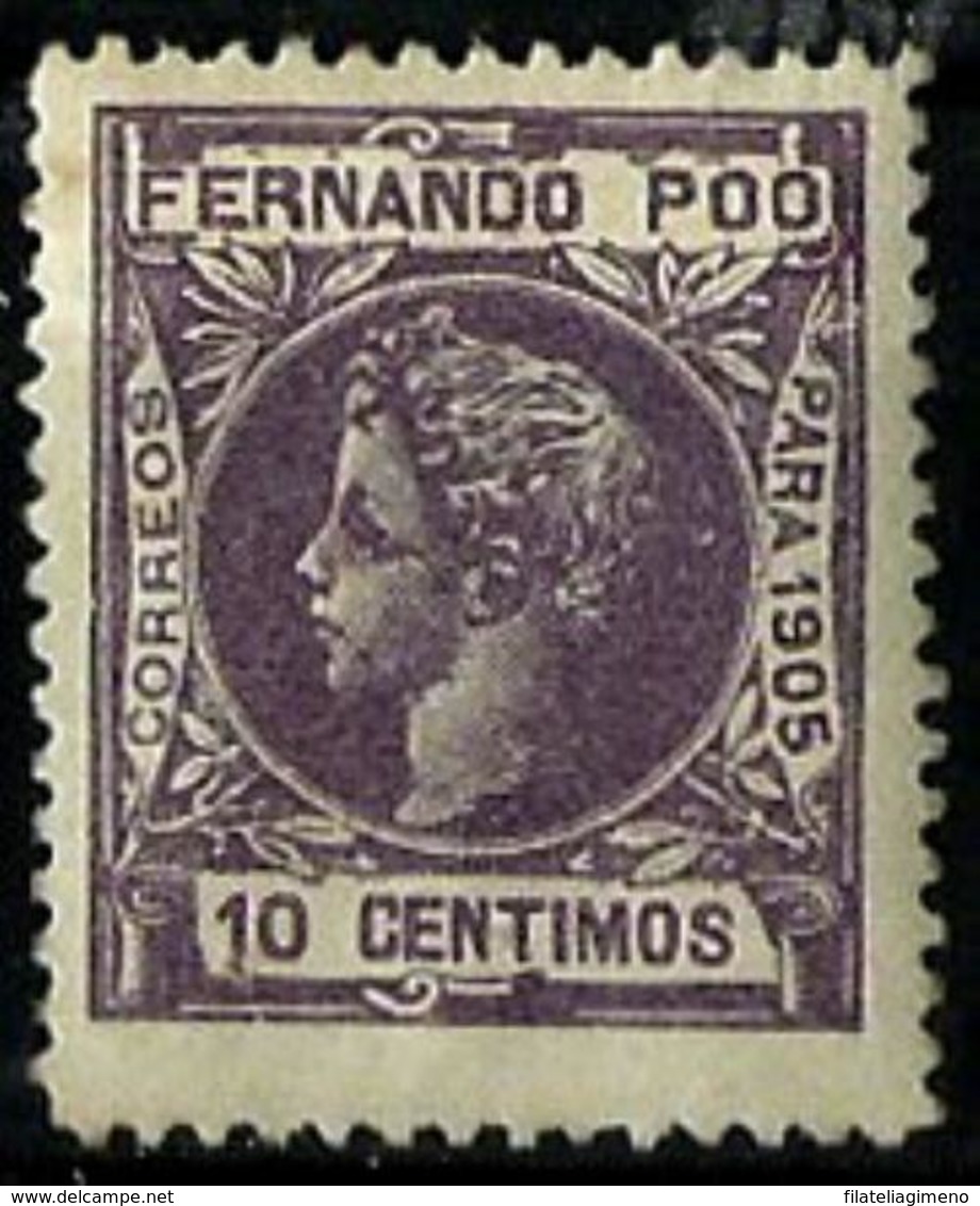 Fernando Poo Nº 141 Con Charnela - Fernando Poo