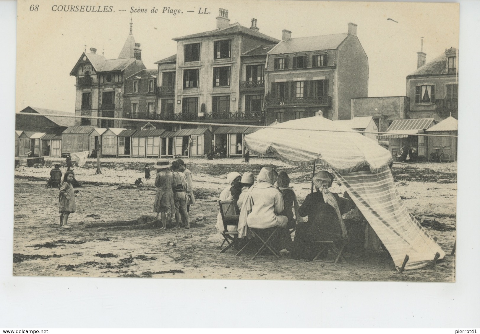 COURSEULLES SUR MER - Scène De Plage - Courseulles-sur-Mer