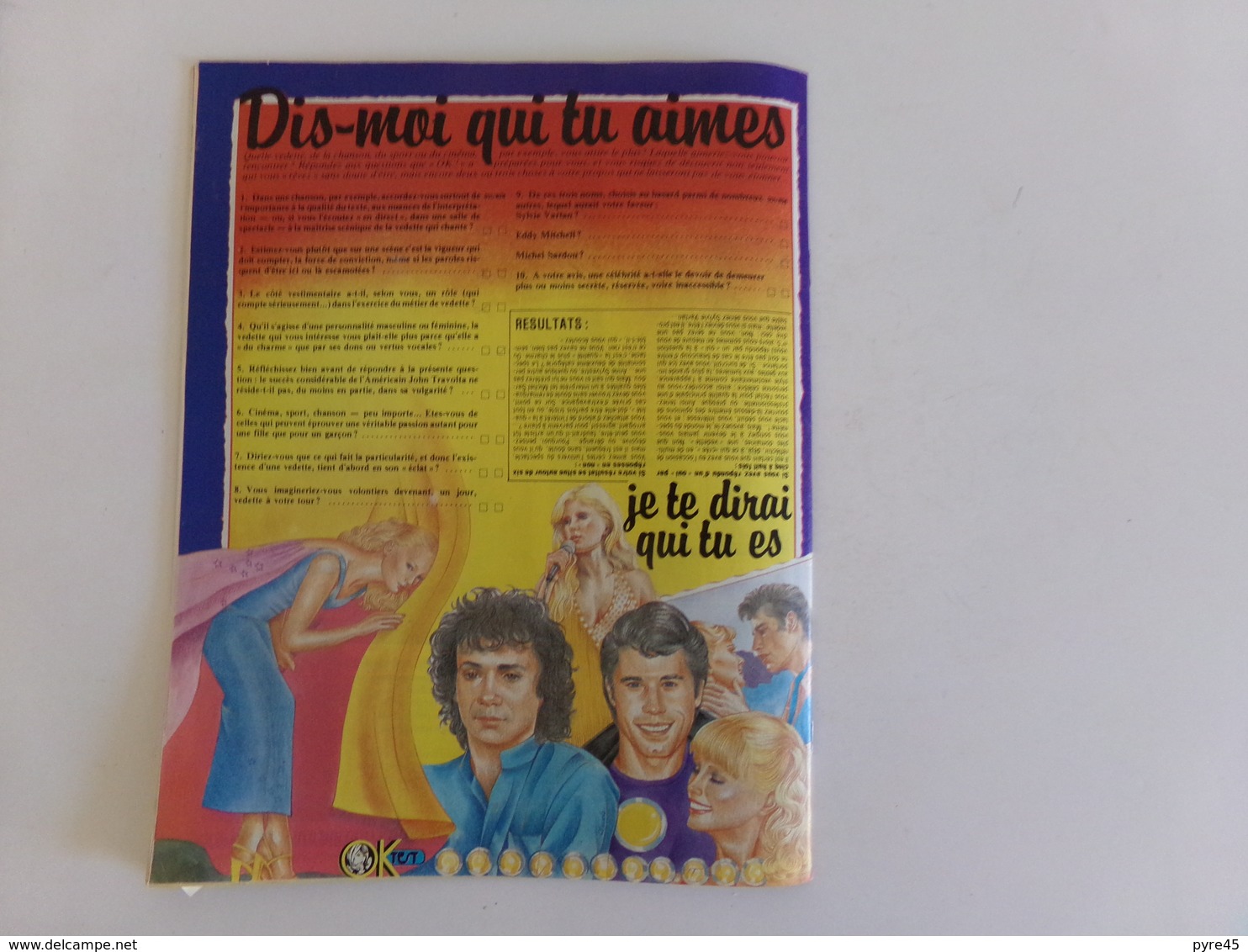 Revue " Ok age tendre " , n° 166, 1979, Amanda Lear, Cloclo, Tom Rod, Didier Marouani ..