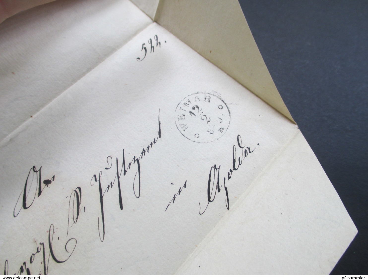 AD 1867 Thurn Und Taxis Nr. 48 EF Mit Nummernstempel 221 Und K1 Apolda. 2x Verwendeter Umschlag! - Cartas & Documentos
