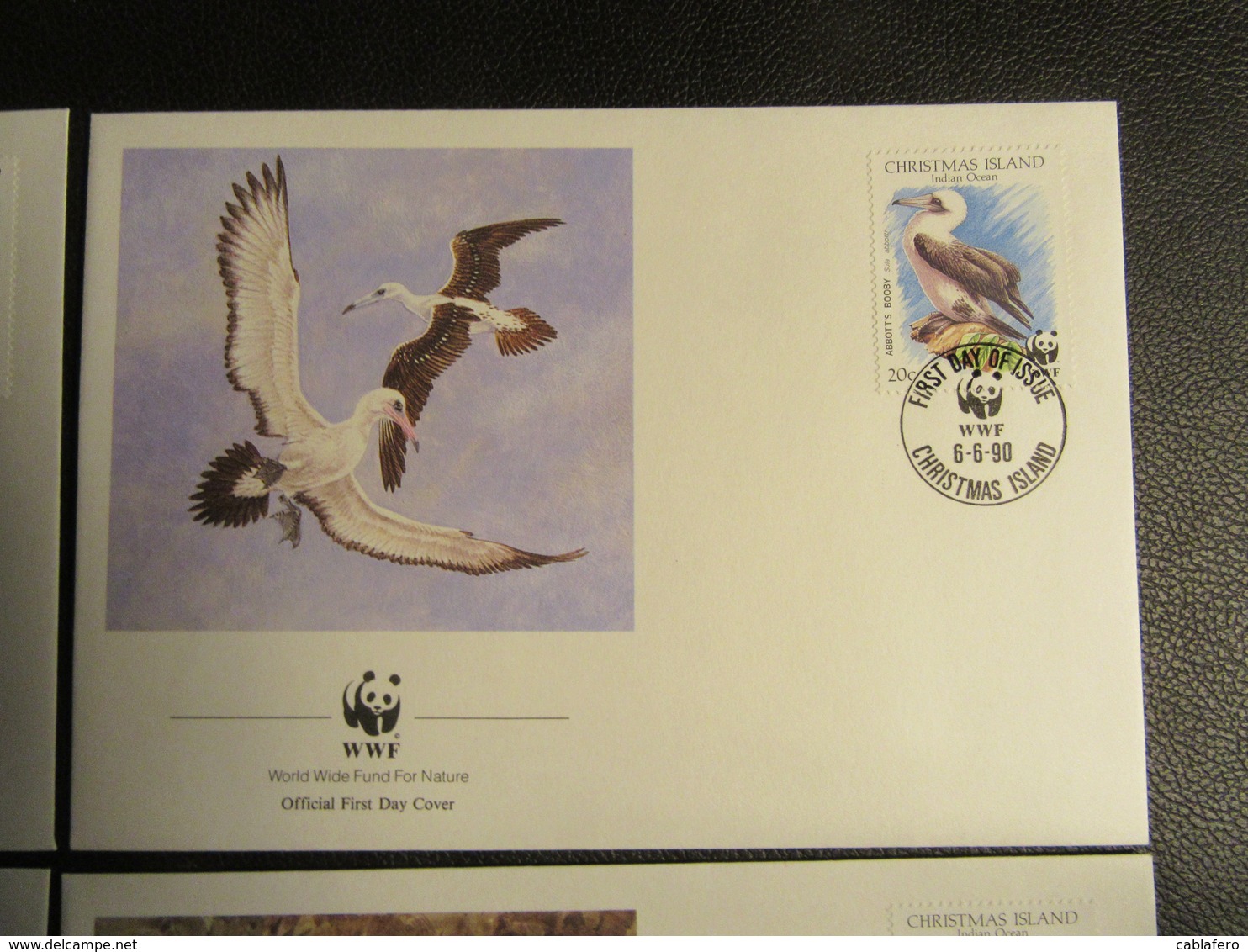 CHRISTMAS ISLAND - 1990 - WWF - UCCELLI DELL'OCEANO INDIANO DA PROTEGGERE - FDC - Christmas Island