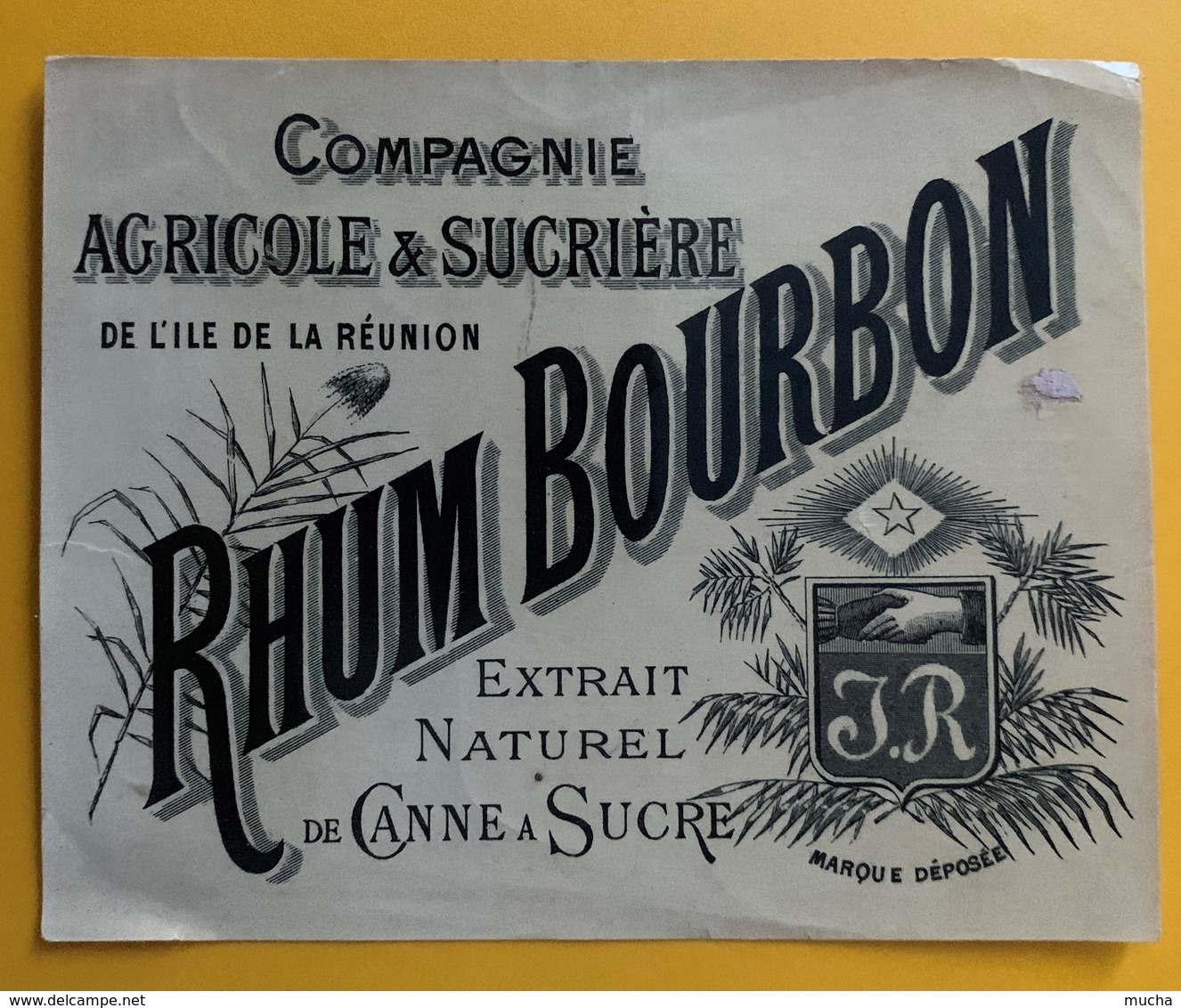 10838 -  Rhum Bourbon Cie Agricole Et Sucrière De L'Ile De La Réunion - Rhum