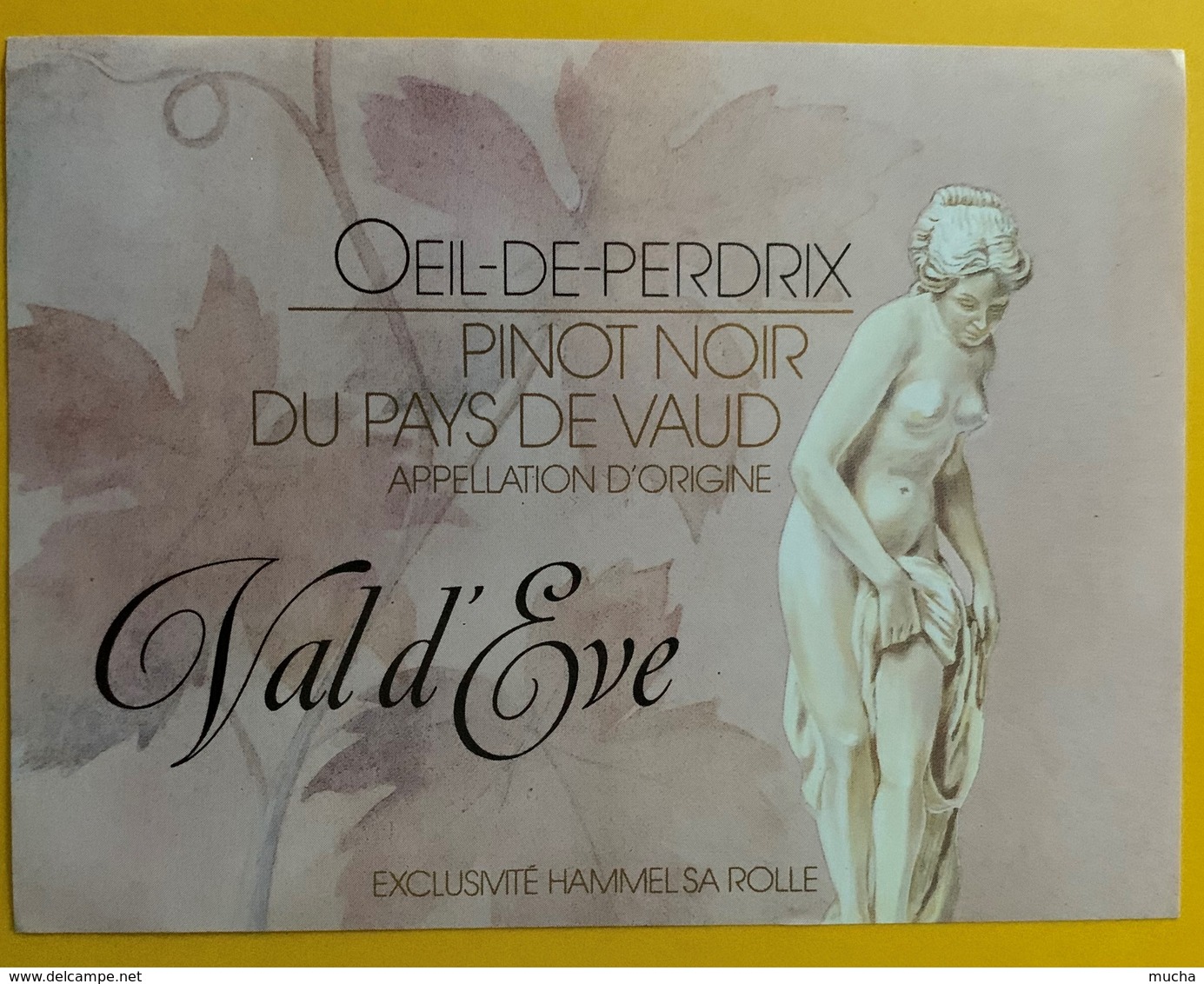 10848 -  Oeil De Perdrix Pinot Noir Val D'Eve Suisse - Autres & Non Classés
