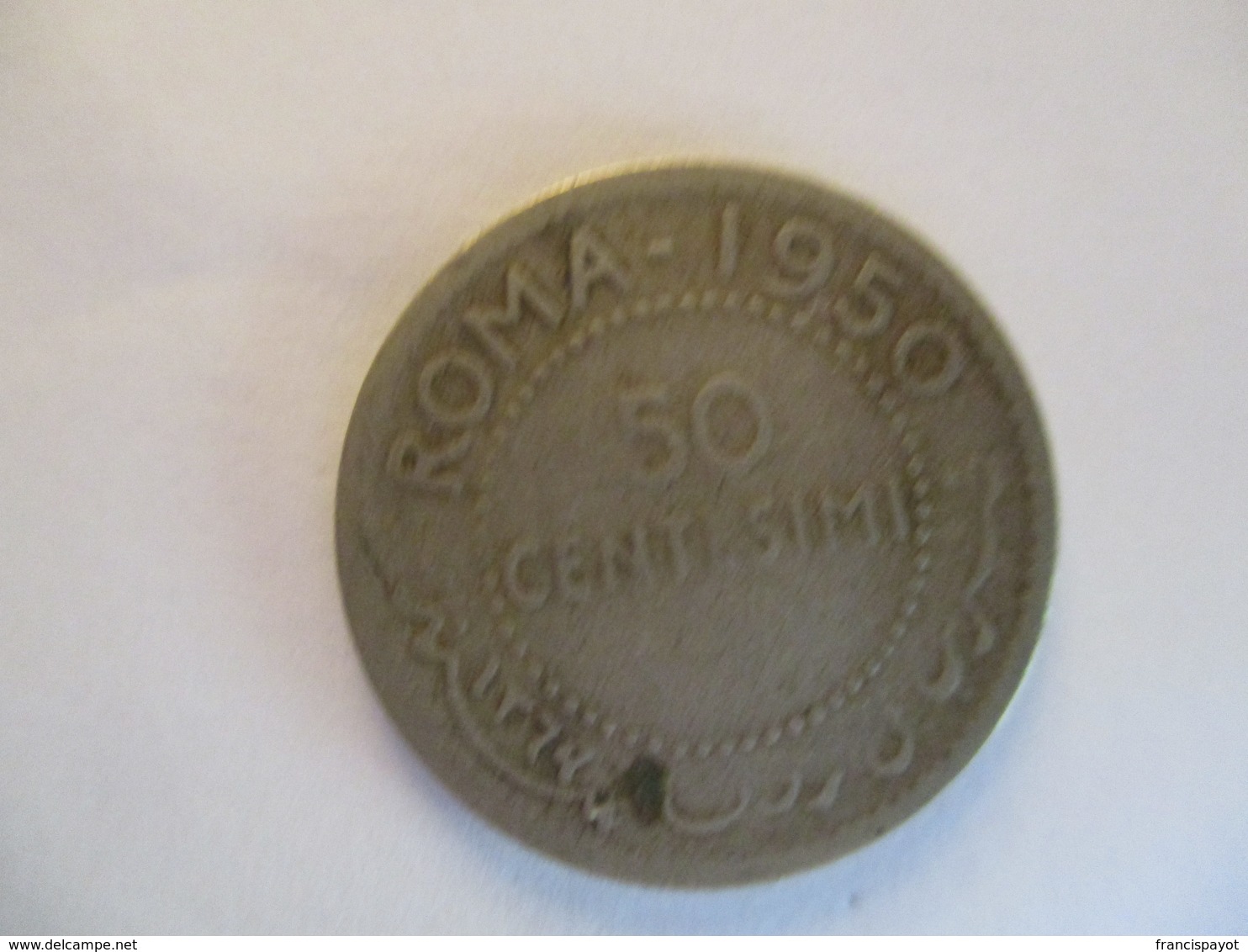 Somalia AFIS: 50 Centesimi1950 (silver) - Somalie