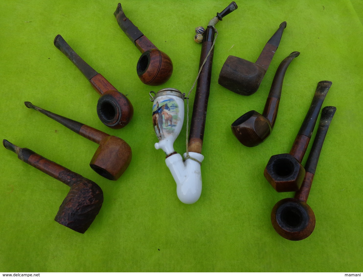 Lot De 9 Pipes Matiere A Identifier -1- - Andere & Zonder Classificatie