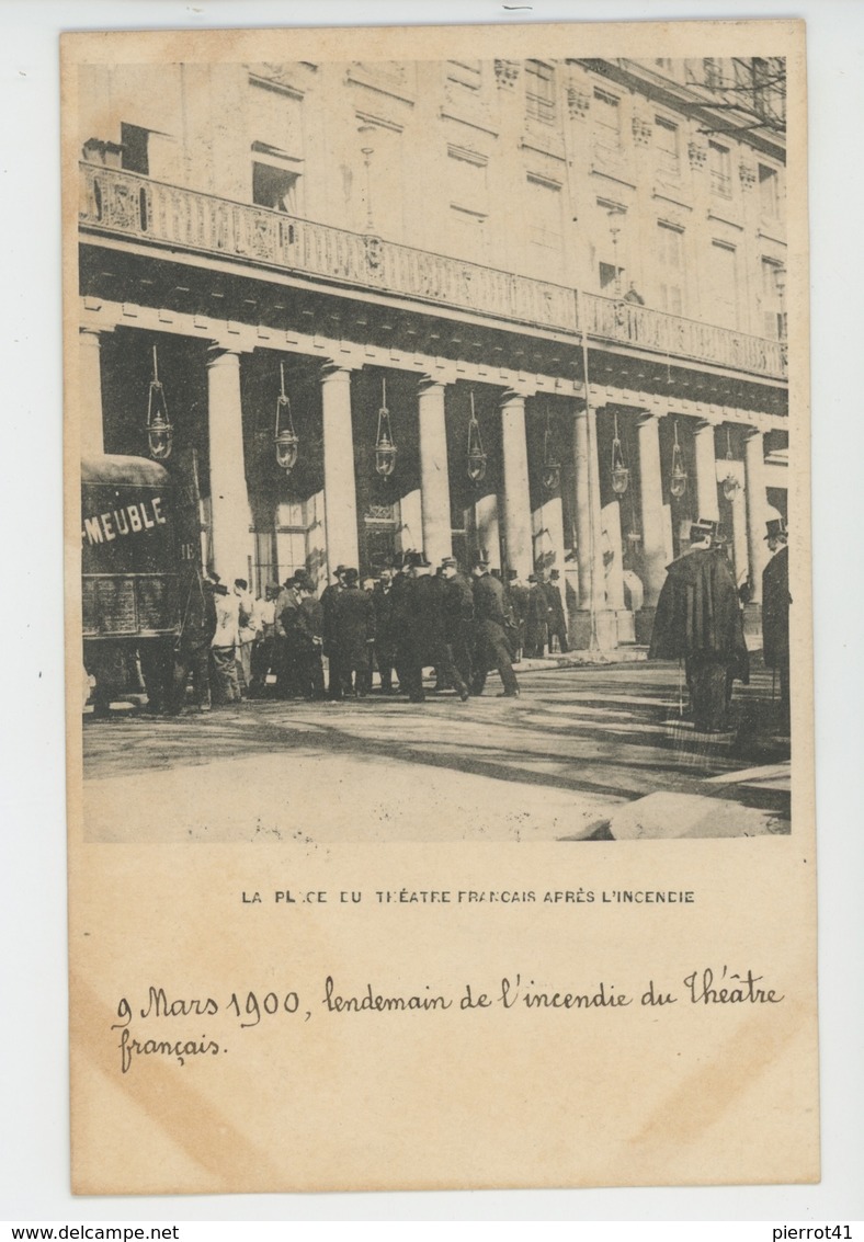 PARIS - 1er Arrondissement - La Place Du Théâtre Français Après L'Incendie (1900) - Paris (01)