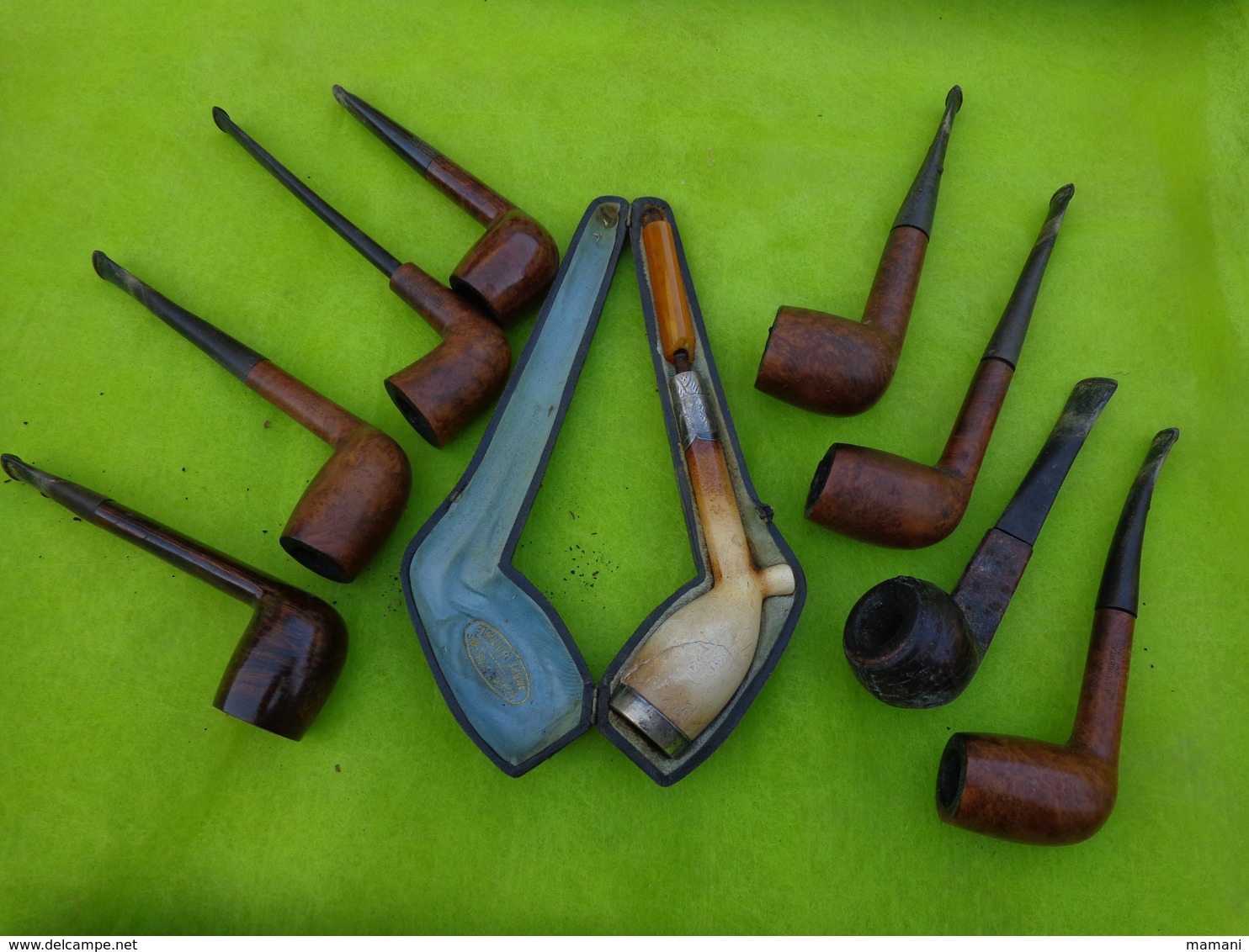 Lot De 9 Pipes Matiere A Identifier -3- - Andere & Zonder Classificatie