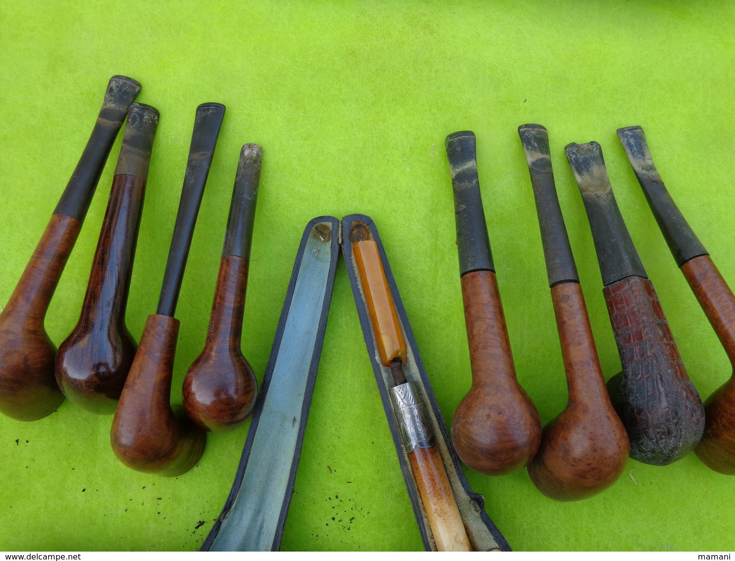 Lot De 9 Pipes Matiere A Identifier -3- - Andere & Zonder Classificatie