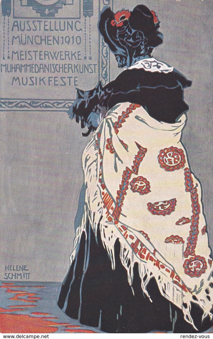 Ausstellung Munchen  1910, Meisterwerke  -  Ill.  Helene  Schmitt  -  Edit.  A. S. B.  N°. 31 ,  F. Bruckmann A. - Esposizioni
