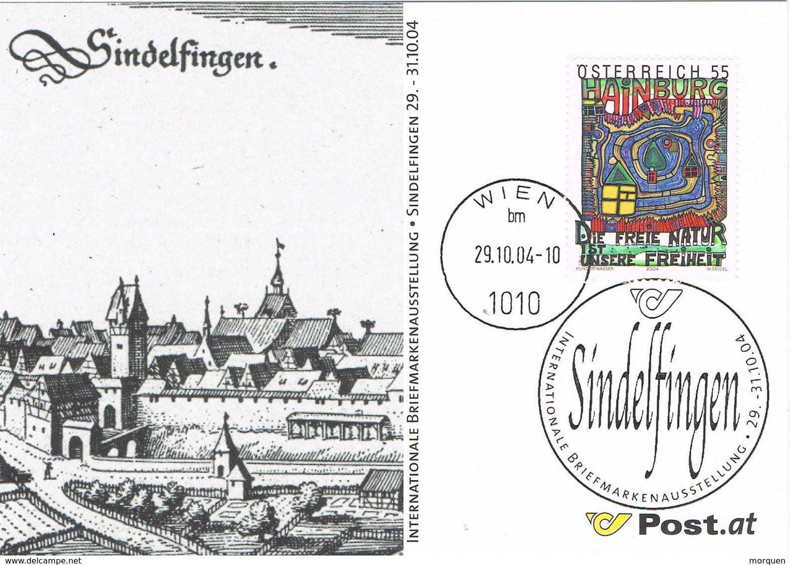 33287. Tarjeta WIEN (Austria) 2004. SINDELFINGEN, Internationalle Briefmarken - Cartas & Documentos