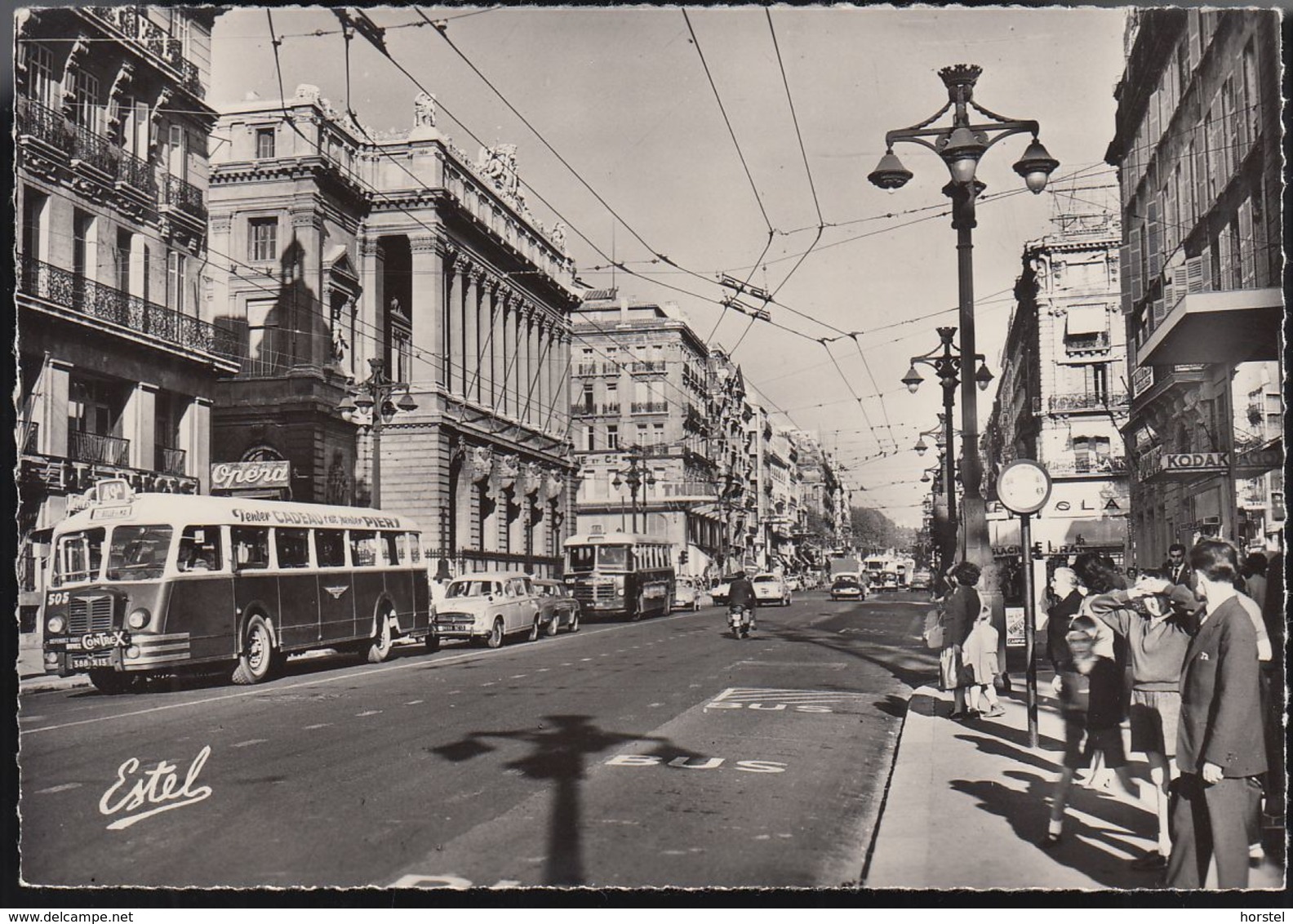 France - Marseille - Street View - Canebière - Cars - Bus - Provence-Alpes-Côte D'Azur