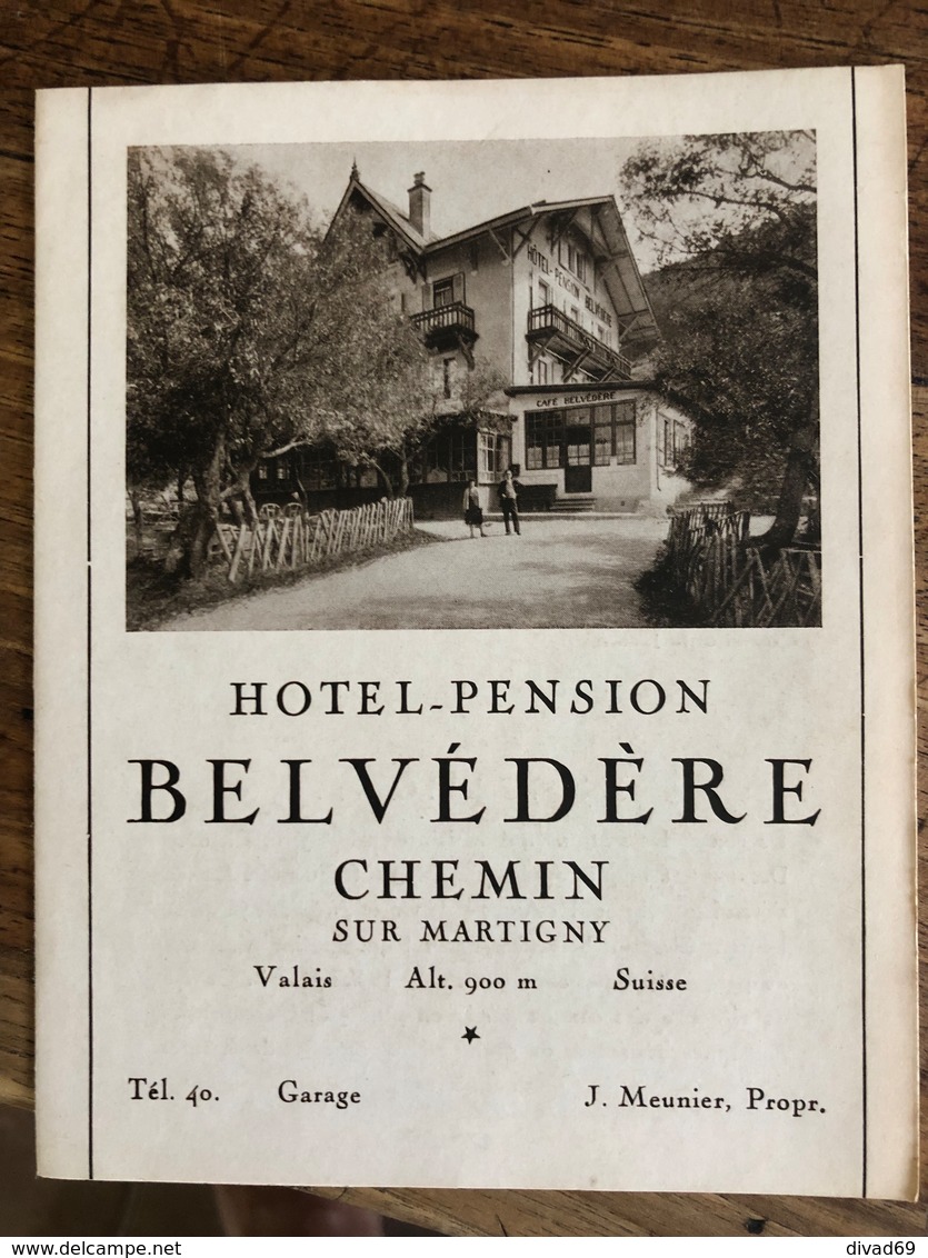 Hôtel-pension Belvédère à Chemin Sur Martigny - Martigny