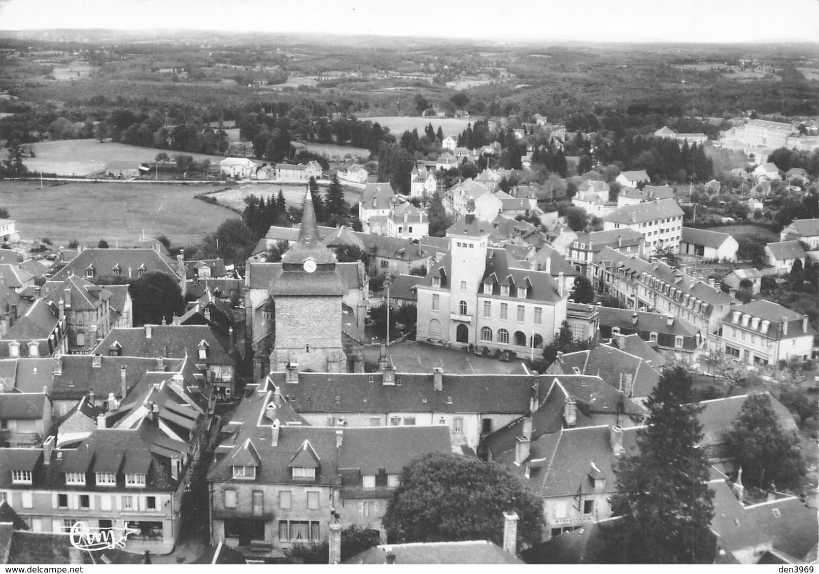 EGLETONS - Vue Générale Aérienne - Centre Ville - Egletons