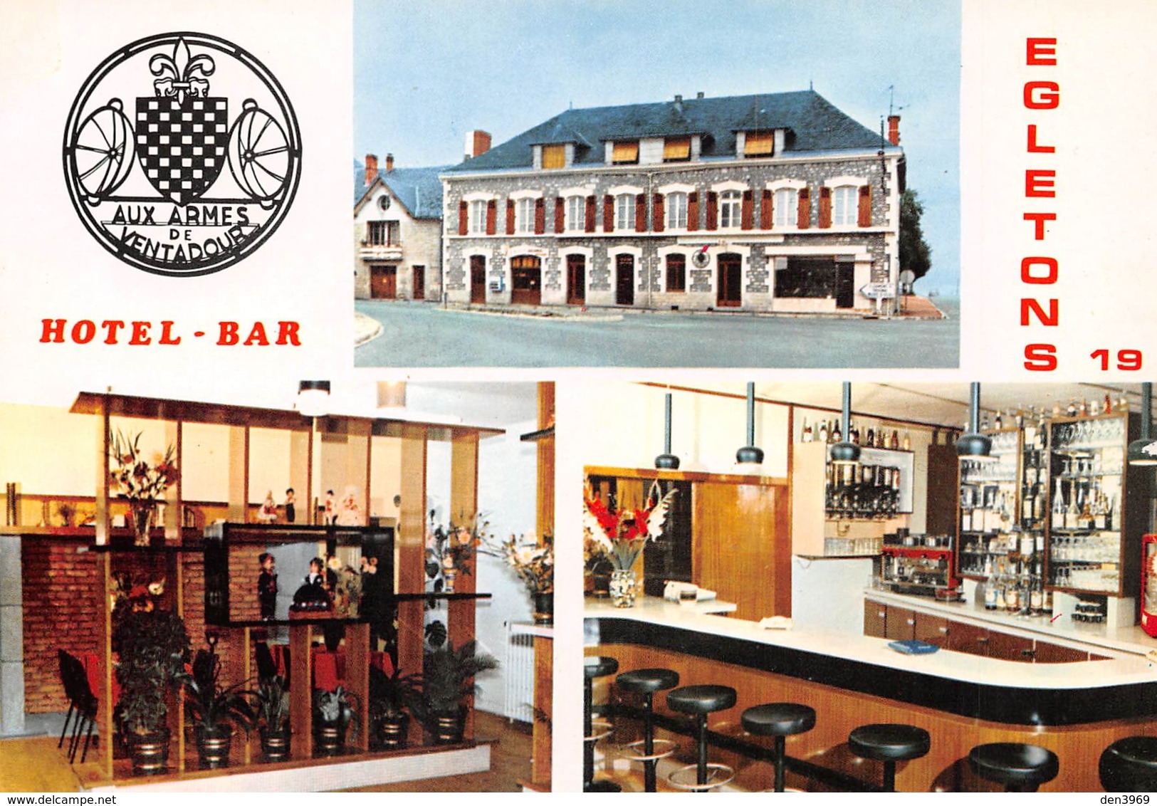 EGLETONS - Hôtel-Bar Aux Armes De Ventadour, R.N. 89 - Cliché Gossens, Tulle - Egletons