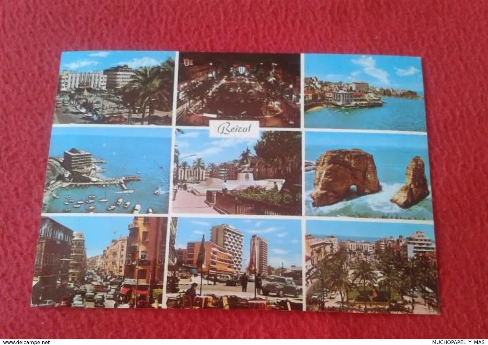 POSTAL POST CARD LIBANO BEIRUT BEYROUTH LEBANON DIVERSAS VISTAS VER FOTO/S Y DESCRIPCIÓN. CARTE POSTALE IDEAL COLECCIÓN - Libano