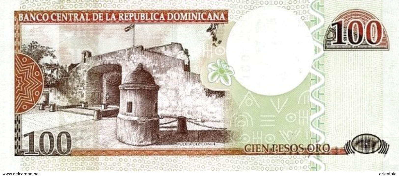 DOMINICAN REPUBLIC P. 177c 100 P 2010 UNC - Dominicana