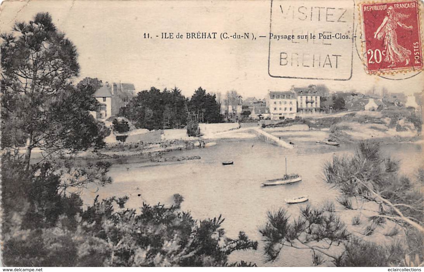 Ile De Bréhat             22        Paysage Sur Le  Port Clos              (voir Scan) - Ile De Bréhat