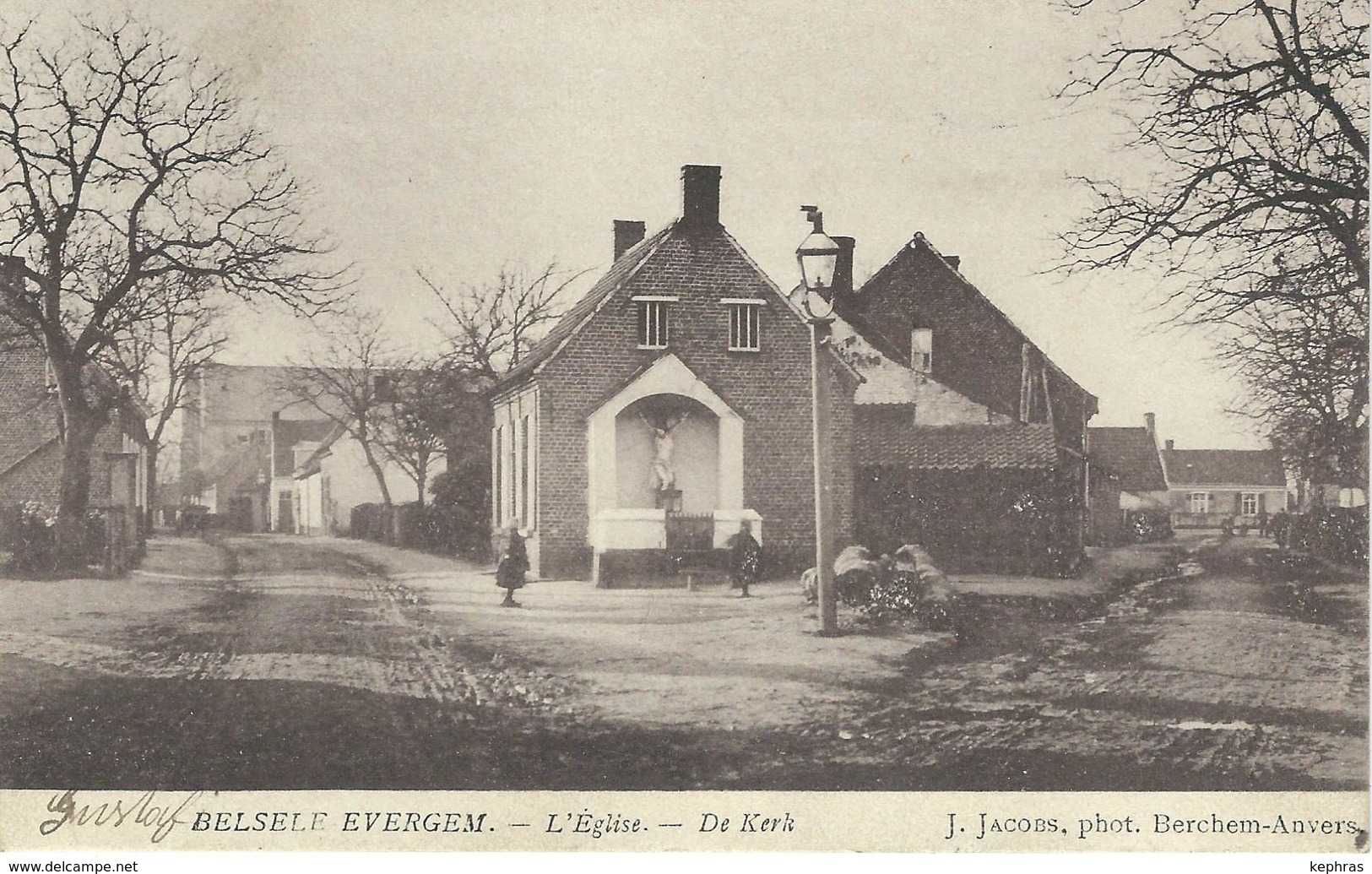 BELSELE - EVERGEM : L'Eglise - De Kerk - Cachet De La Poste 1906 - Evergem