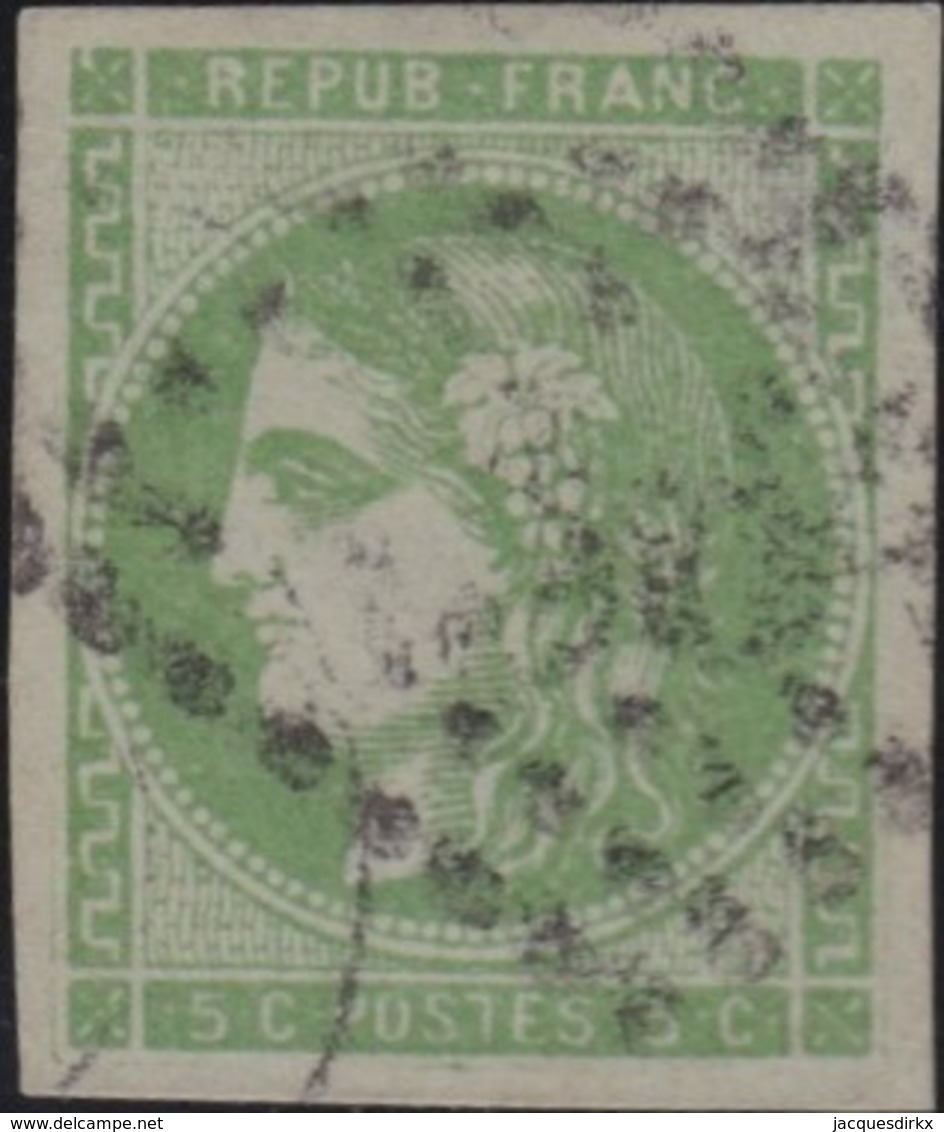 France  .   Yvert    .    42B  (2 Scans)       .   O    .    Oblitéré   .   /   .    Cancelled - 1870 Emission De Bordeaux