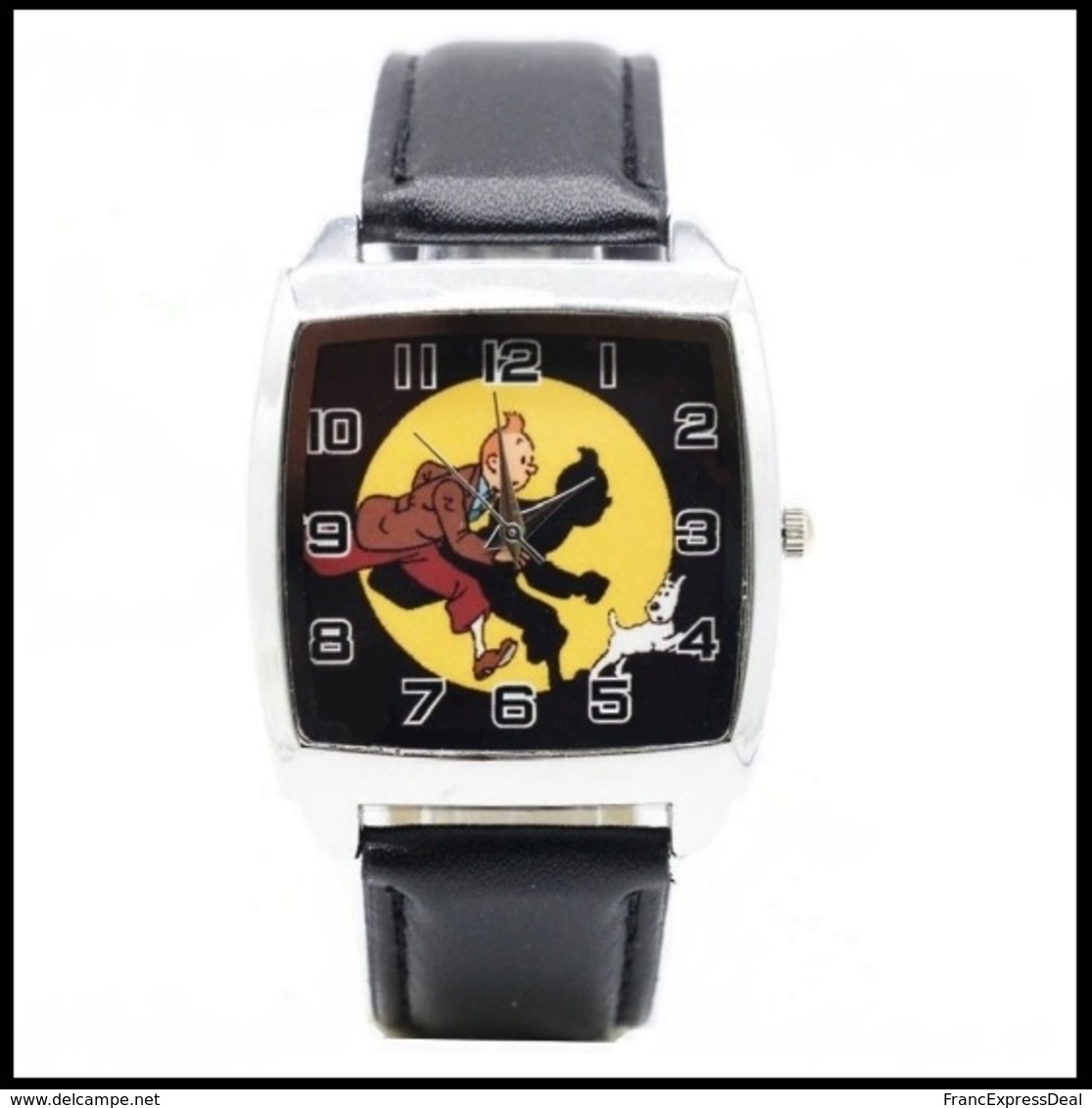 Montre à Quartz NEUVE Bracelet Cuir ! ( Watch ) - Tintin - Watches: Modern