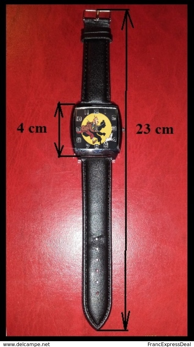 Montre à Quartz NEUVE Bracelet Cuir ! ( Watch ) - Tintin - Montres Modernes