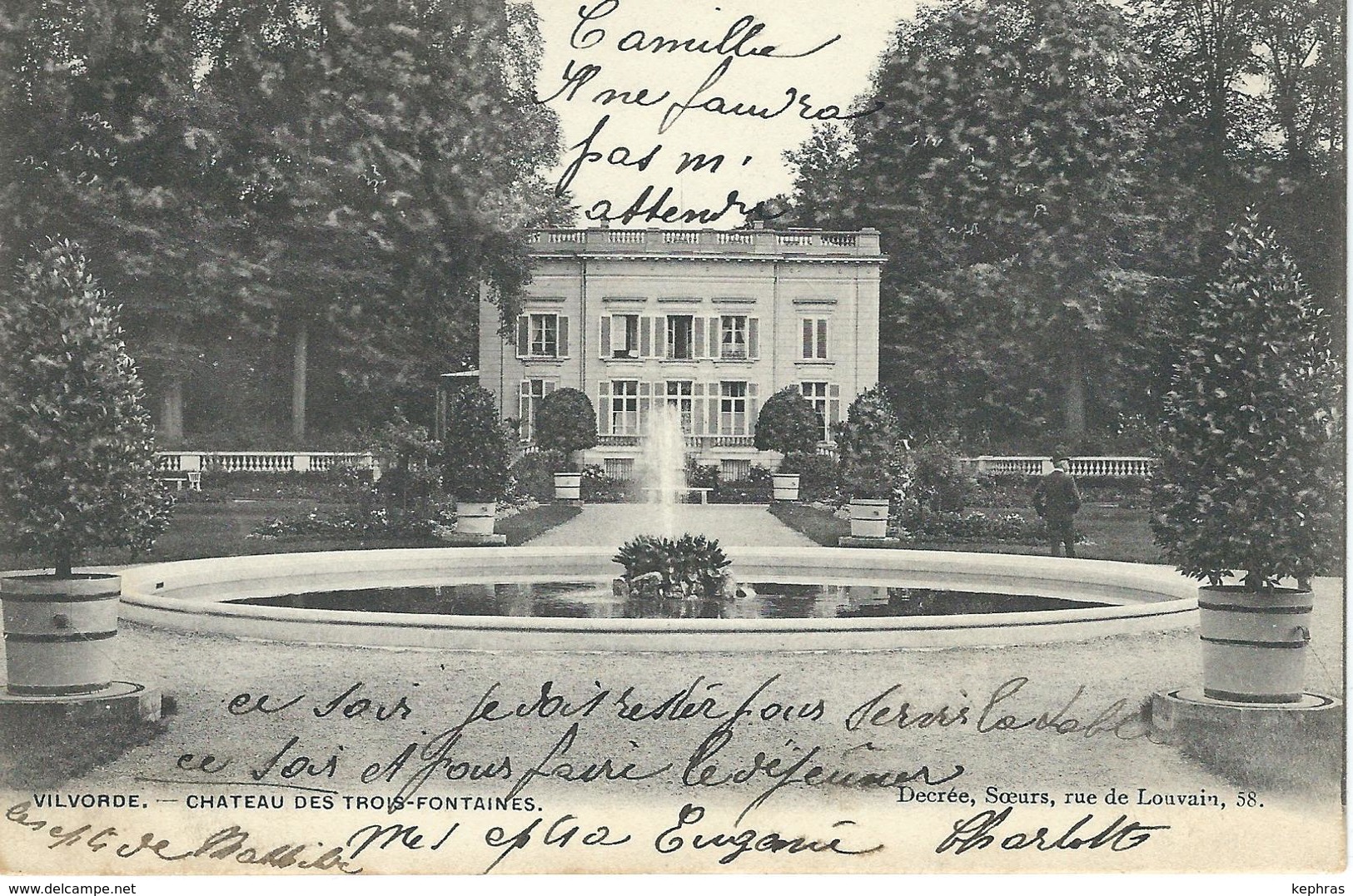 VILVORDE - VILVOORDE : Chateau Des Trois-Fontaines - Cachet De La Poste 1906 - Vilvoorde