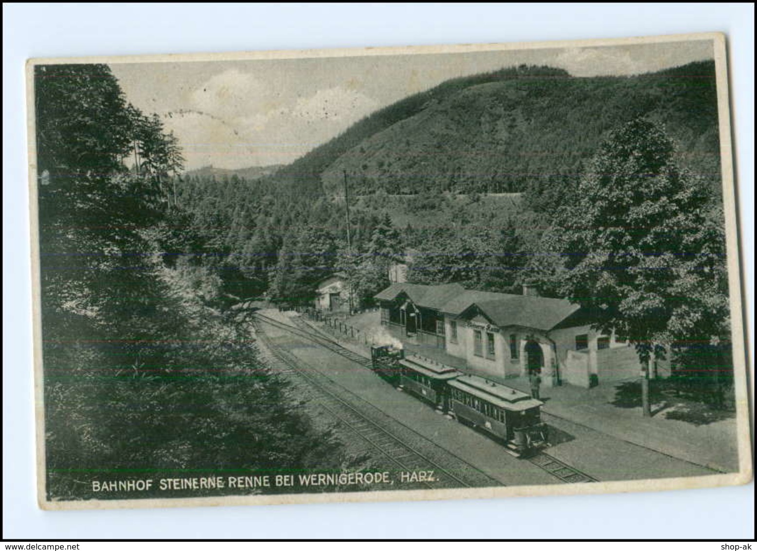 U7498/ Bahnhof Steinerne Renne Bei Wernigerode Harz  AK 1933 - Sonstige & Ohne Zuordnung