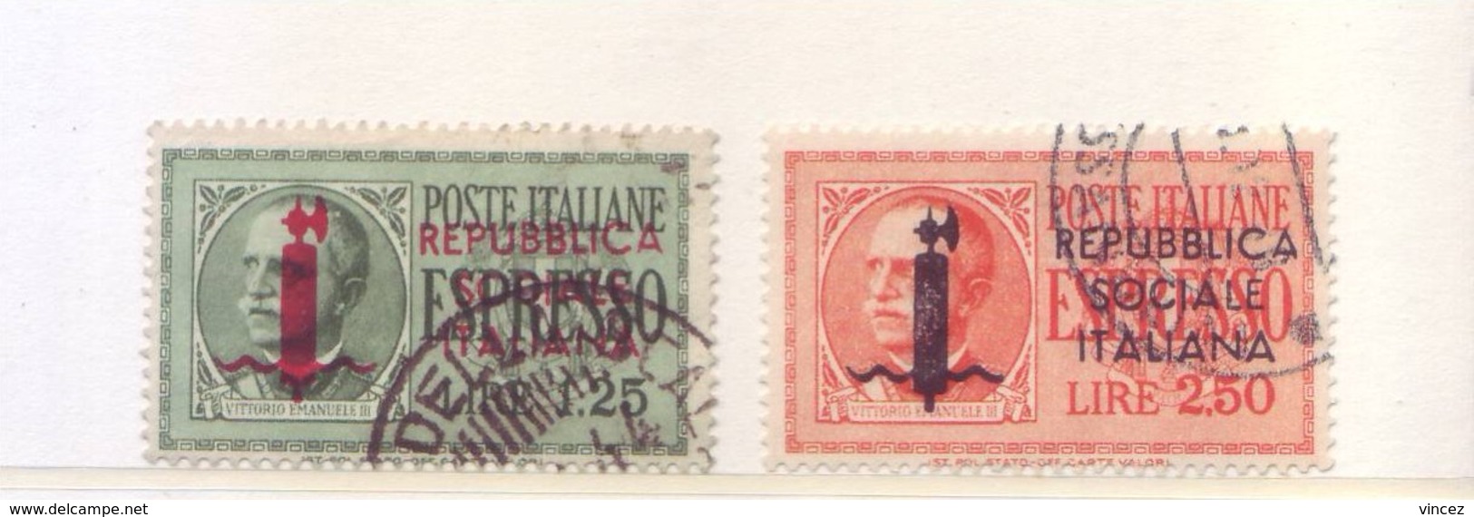 Italia 1944 - Espressi, 2v Usati - Used