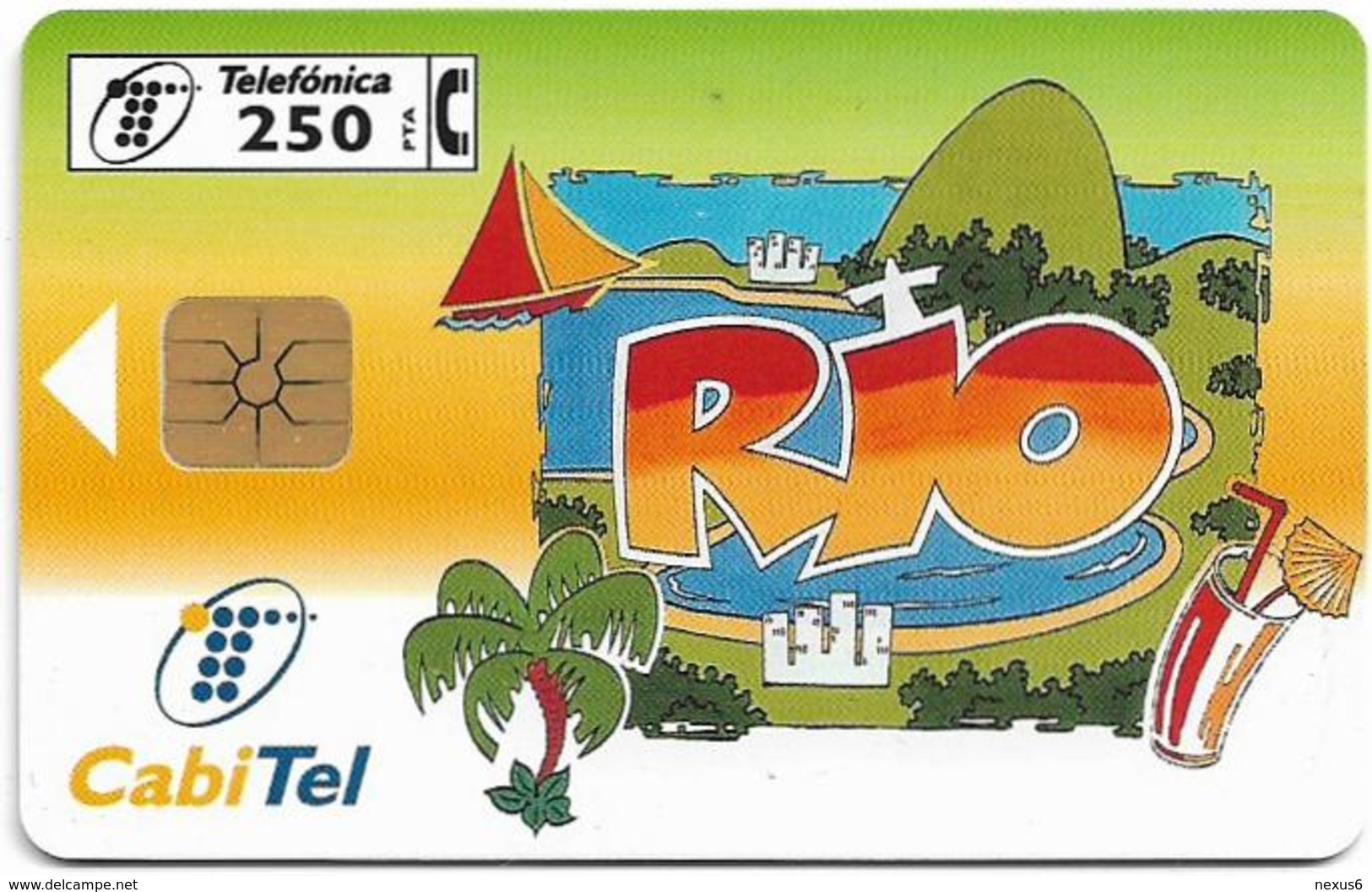 Spain - Telefonica - Cabitel Rio De Janeiro - P-279 - 09.1997, 5.500ex, Used - Private Issues